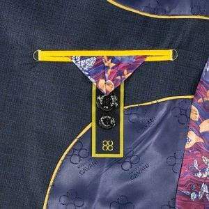 Cavani Seeba Navy Slim Fit Blazer for Men | Premium Tailored Business Suit Jacket | Formal Office Wear & Wedding Attire