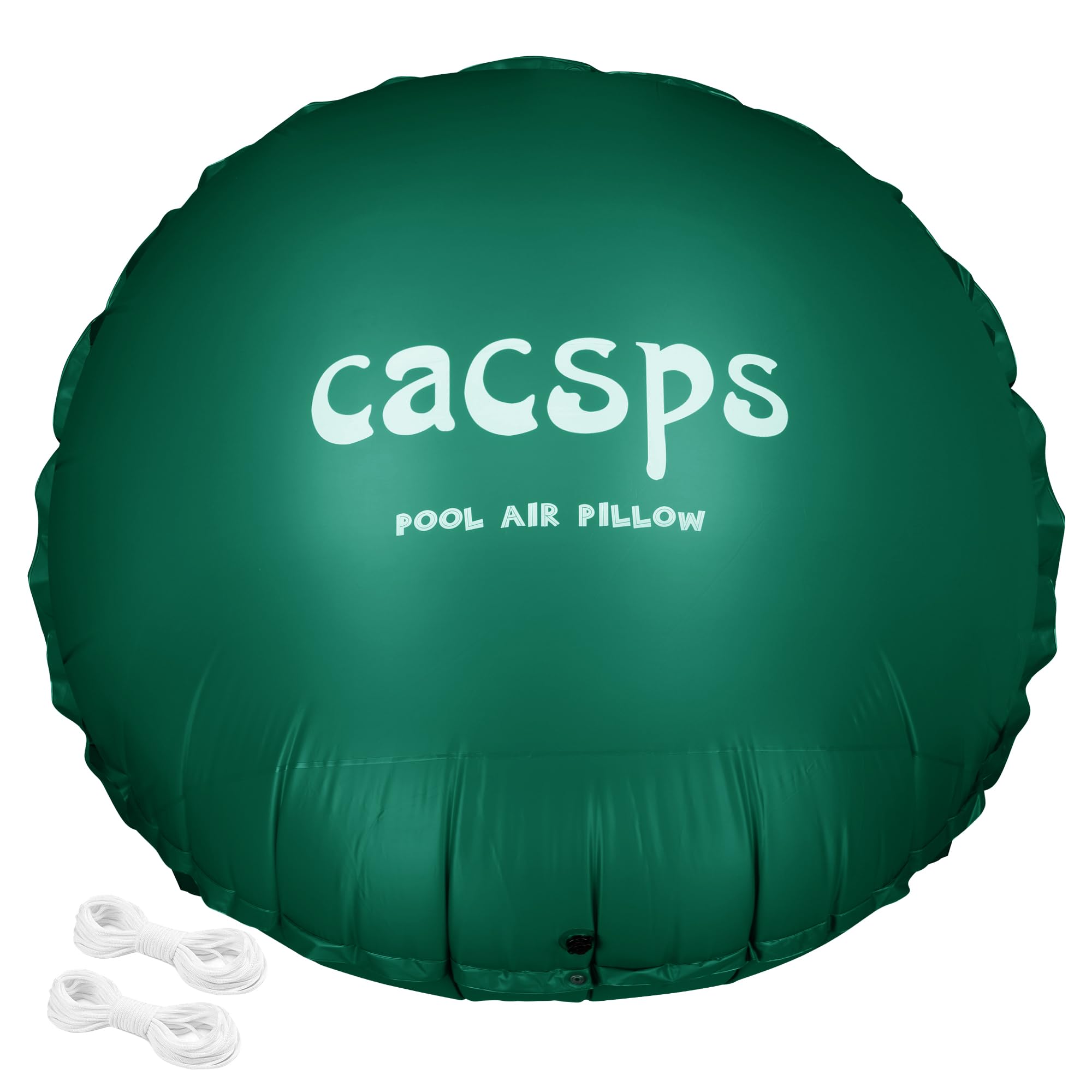 10Ft Round Pool Air Pillow for Above Ground Pools - 0.5mm PVC Winterizing Pillow with 2X 16.5Ft Ropes (Green) - Essential for Winter Pool Cover Support & Freeze Protection