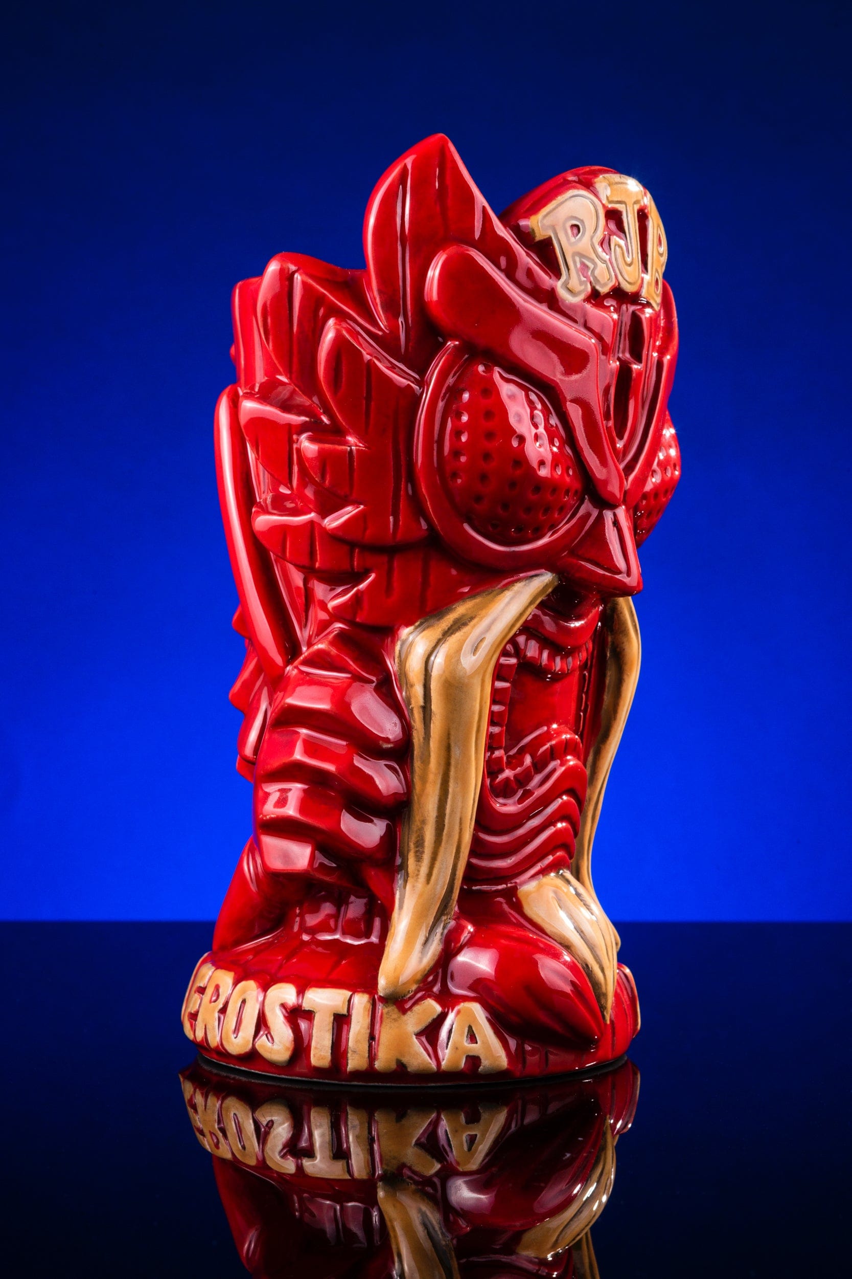 God Bird Man Tiki Mug - Handcrafted Ceramic Tropical Cocktail Cup for Exotic Drinks | Perfect for Luau Parties, Beach Bars & Tiki-Themed Decor