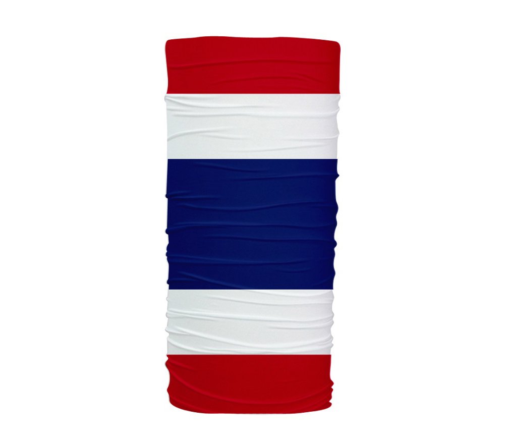 Thailand Flag Bandana - UV Protection, Dust Mask & Multifunctional Headband for Outdoor Sports, Hiking & Travel - Multicolored