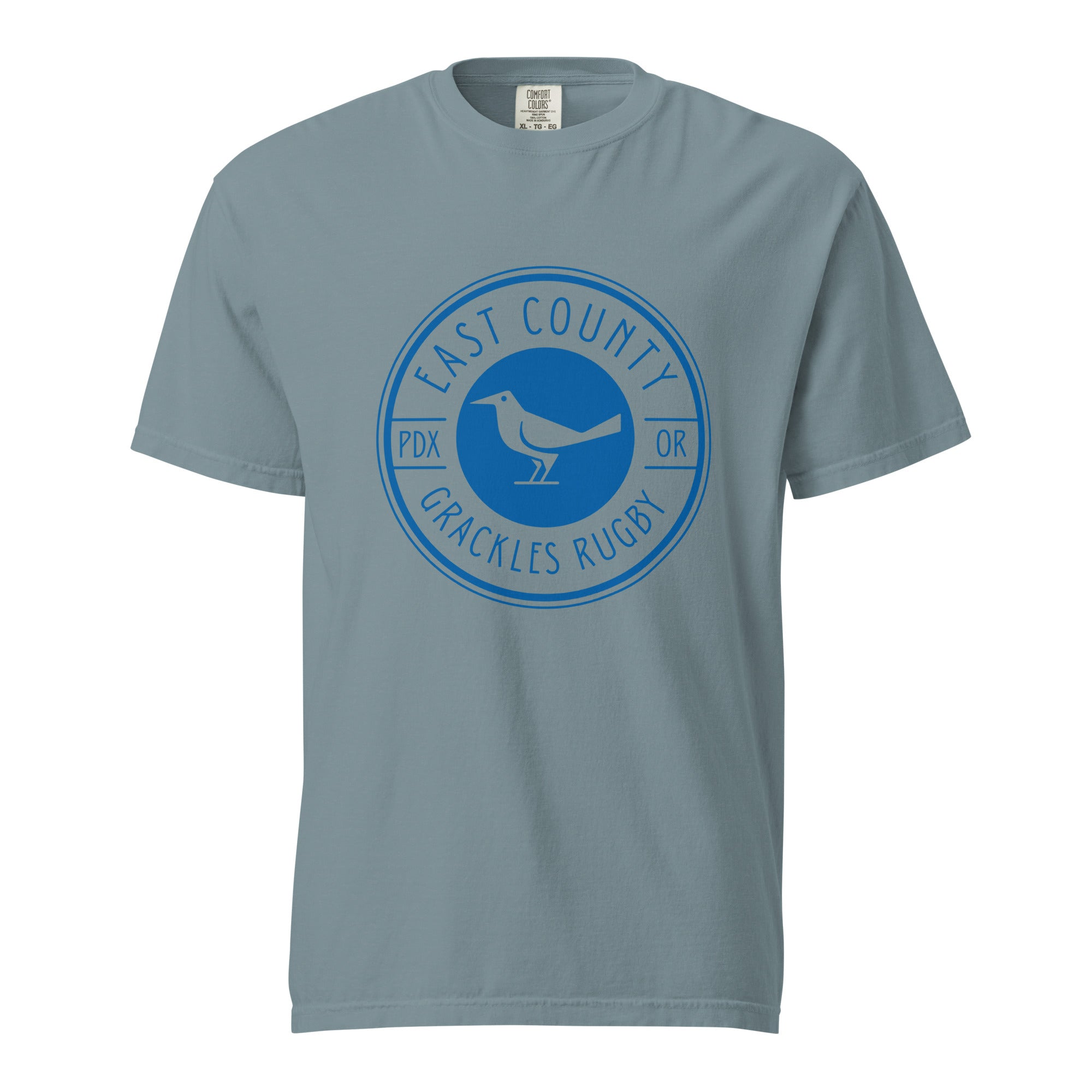 East Co. Grackles Garment Dyed T-Shirt for Men - Vintage Washed Cotton Tee - Casual Streetwear for Everyday Wear & Urban Outfits