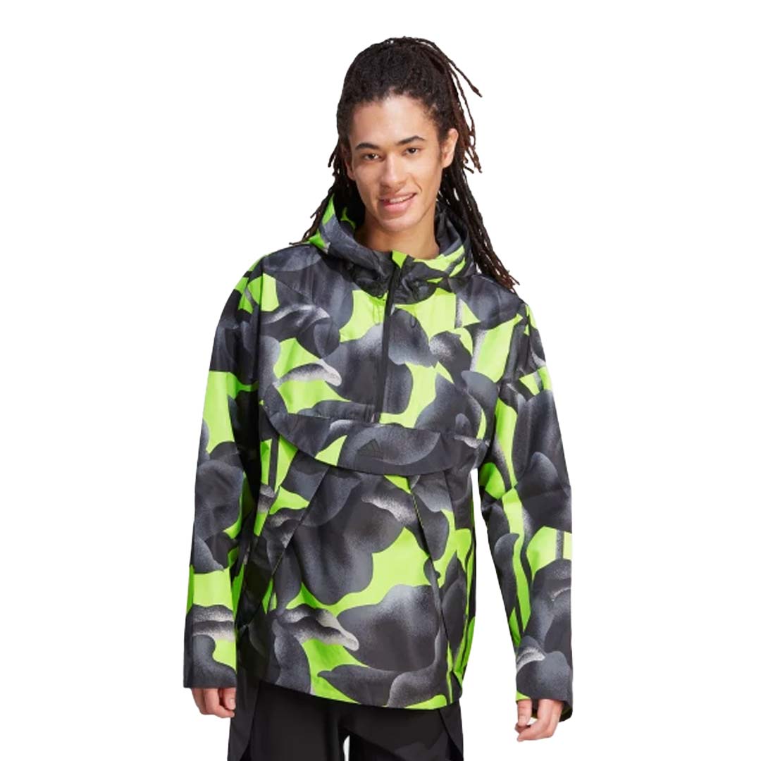 Adidas Men's City Escape Windbreaker Jacket (IJ5597) - Lightweight Water-Resistant Running Jacket for Outdoor Sports & Casual Wear