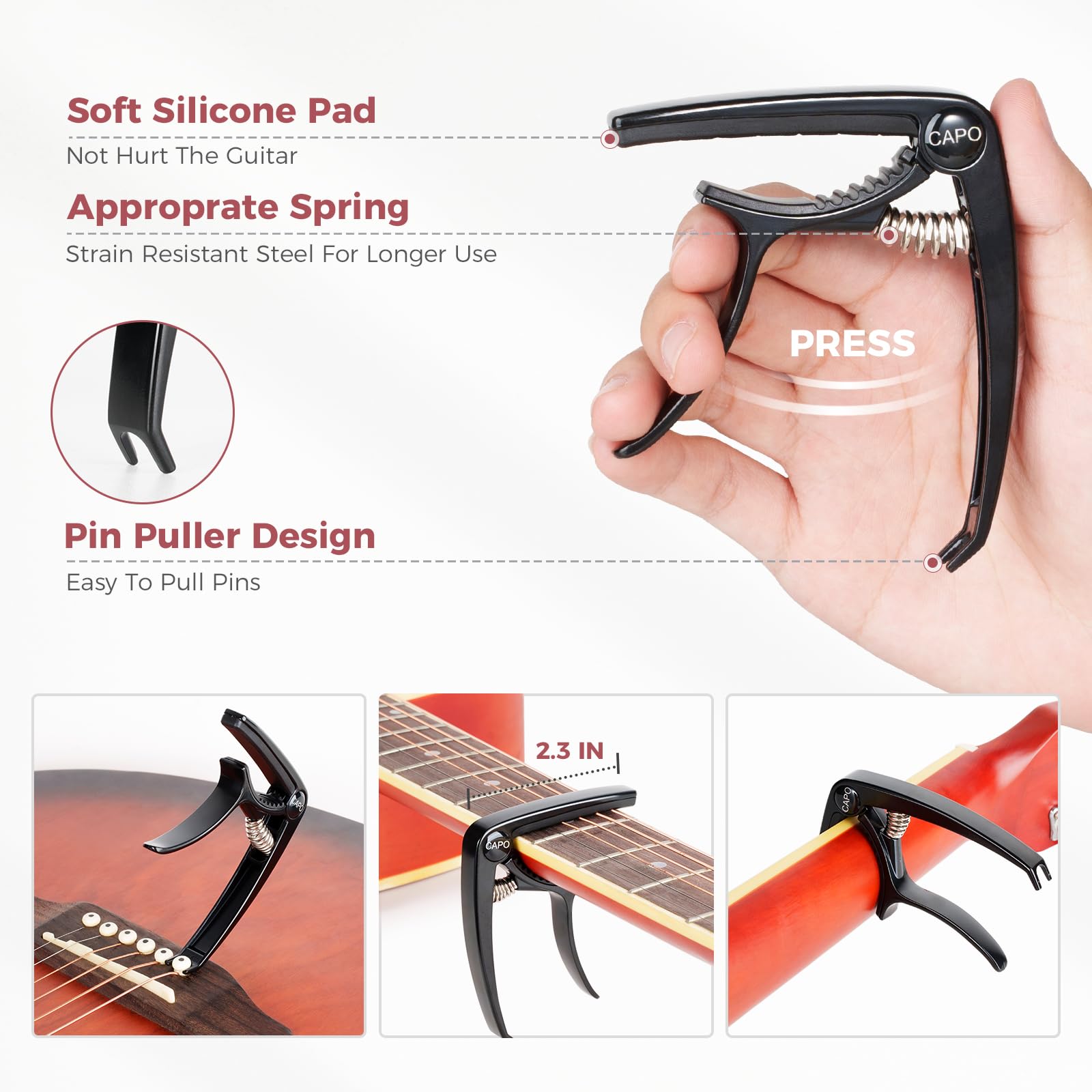 **58-Piece Acoustic Guitar Accessories Kit with Strings, Capo, Picks, String Winder & More – Perfect for Beginners & Music Players – Ideal for Guitar Maintenance, Practice & Live Performances**