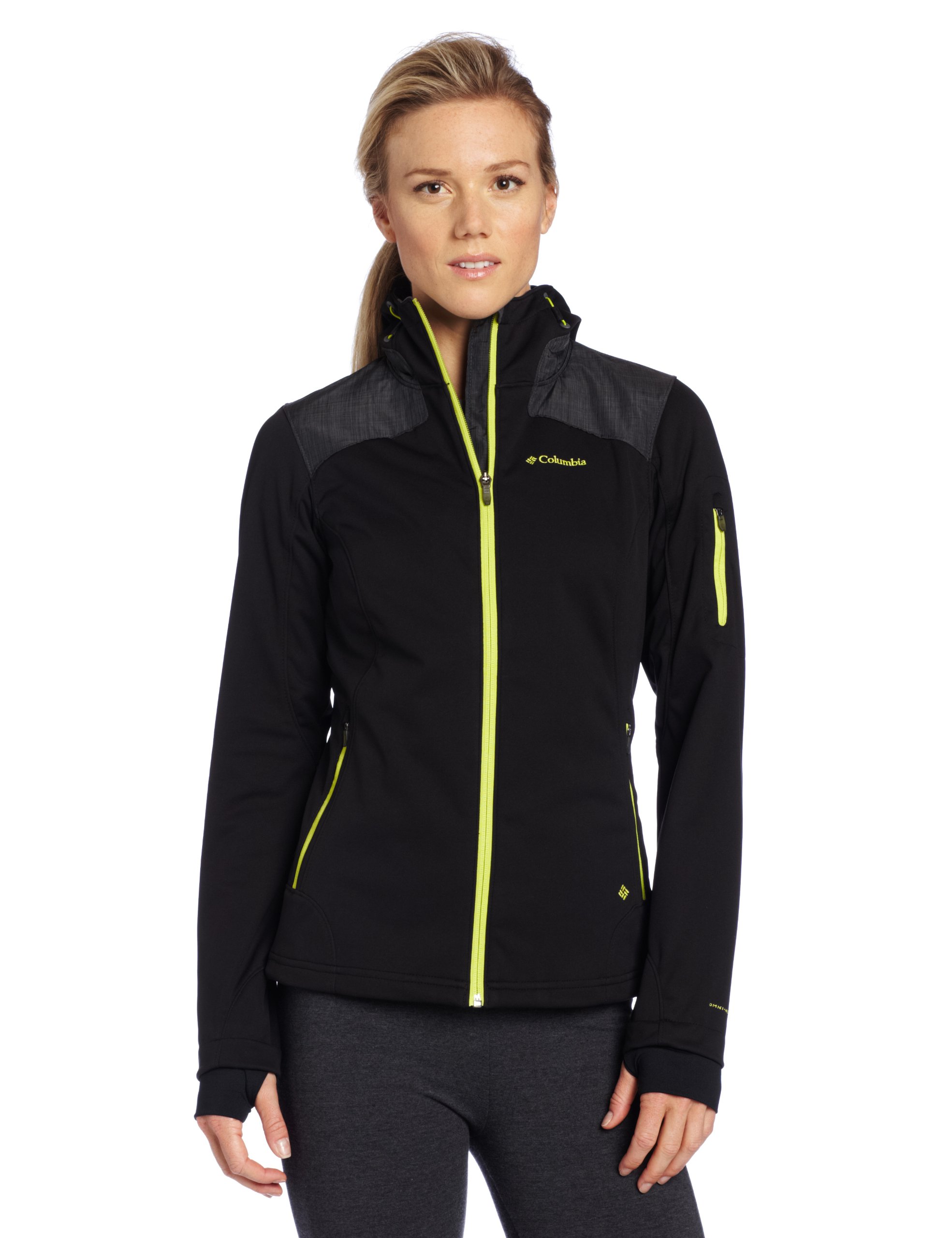 Columbia Women's Guide Ride Softshell Jacket - Waterproof Windbreaker with Fleece Lining (X-Small, Black) - Perfect for Hiking, Skiing & Outdoor Adventures