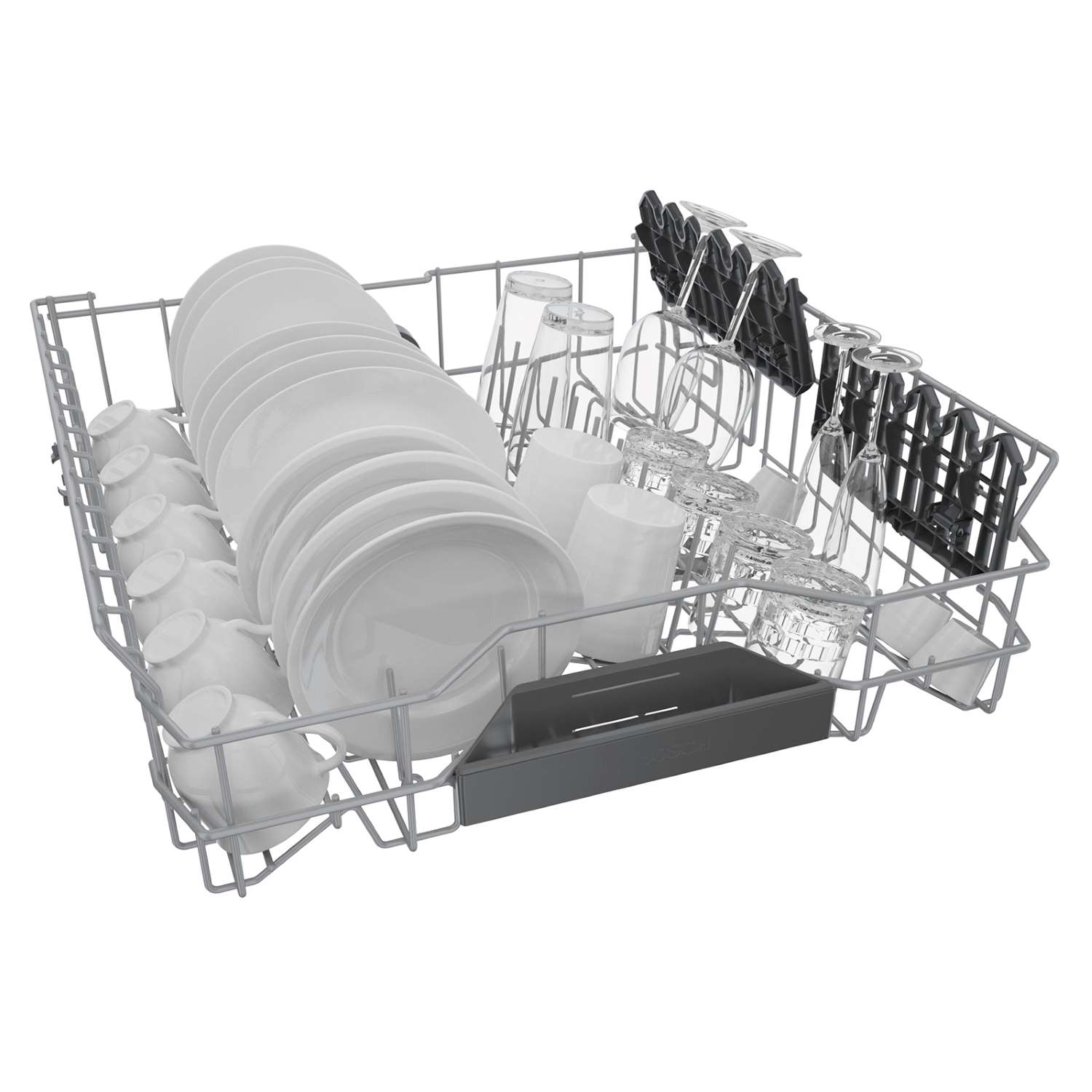 Bosch SHV78B73UC 24 Inch Built-In Smart Dishwasher with Home Connect, CrystalDry Technology, Third Rack - Ultra Quiet 42 dBA Panel Ready for Custom Cabinets | Perfect for Modern Kitchens & Large Families