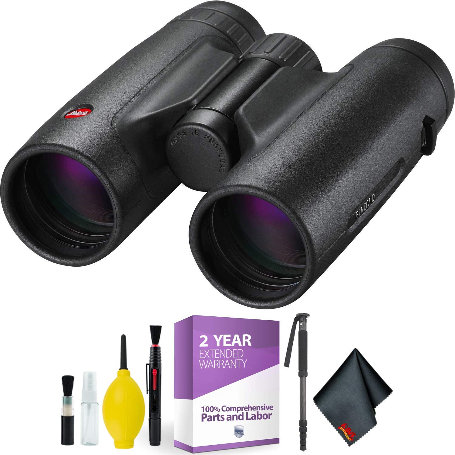 Leica 10x42 Trinovid HD Binoculars with Cleaning Kit - High Performance Waterproof Binoculars for Bird Watching, Hunting & Outdoor Adventures