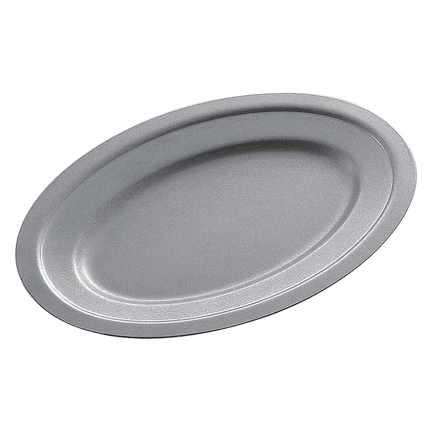 Aoyoshi Vintage Stainless Steel Oval Plate - Elegant Serving Dish for Dinner Parties, Buffets & Home Decor | Rust-Resistant & Dishwasher Safe