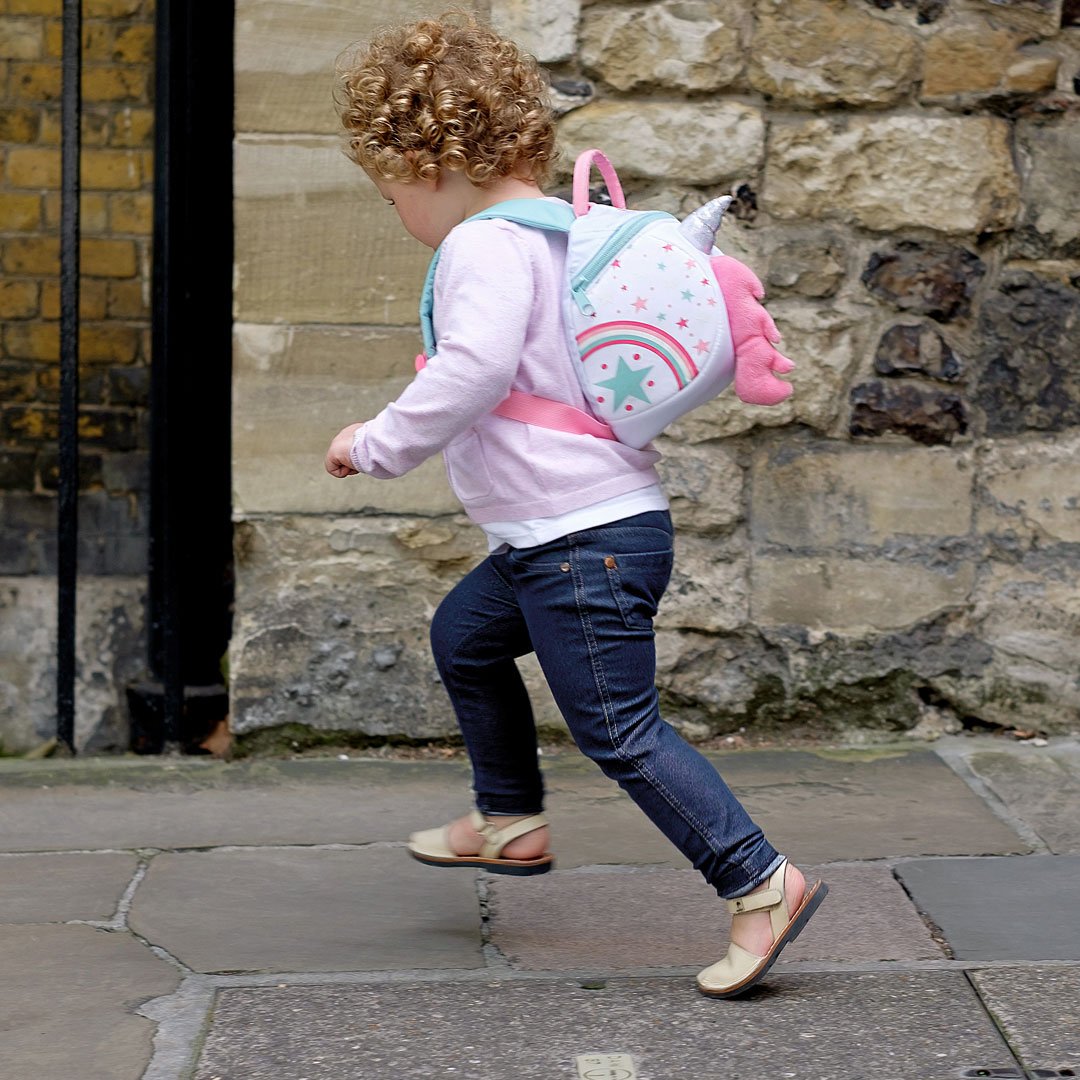 LittleLife Unicorn Toddler Backpack with Safety Rein - Cute Kids Travel Backpack for Daycare, Preschool & Outdoor Adventures