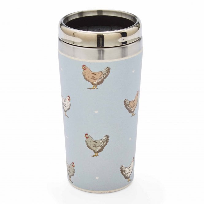 Stainless Steel Bamboo Travel Mug - Insulated Coffee Tumbler for Hot & Cold Drinks - Perfect for Camping, Hiking, Commuting & Office Use