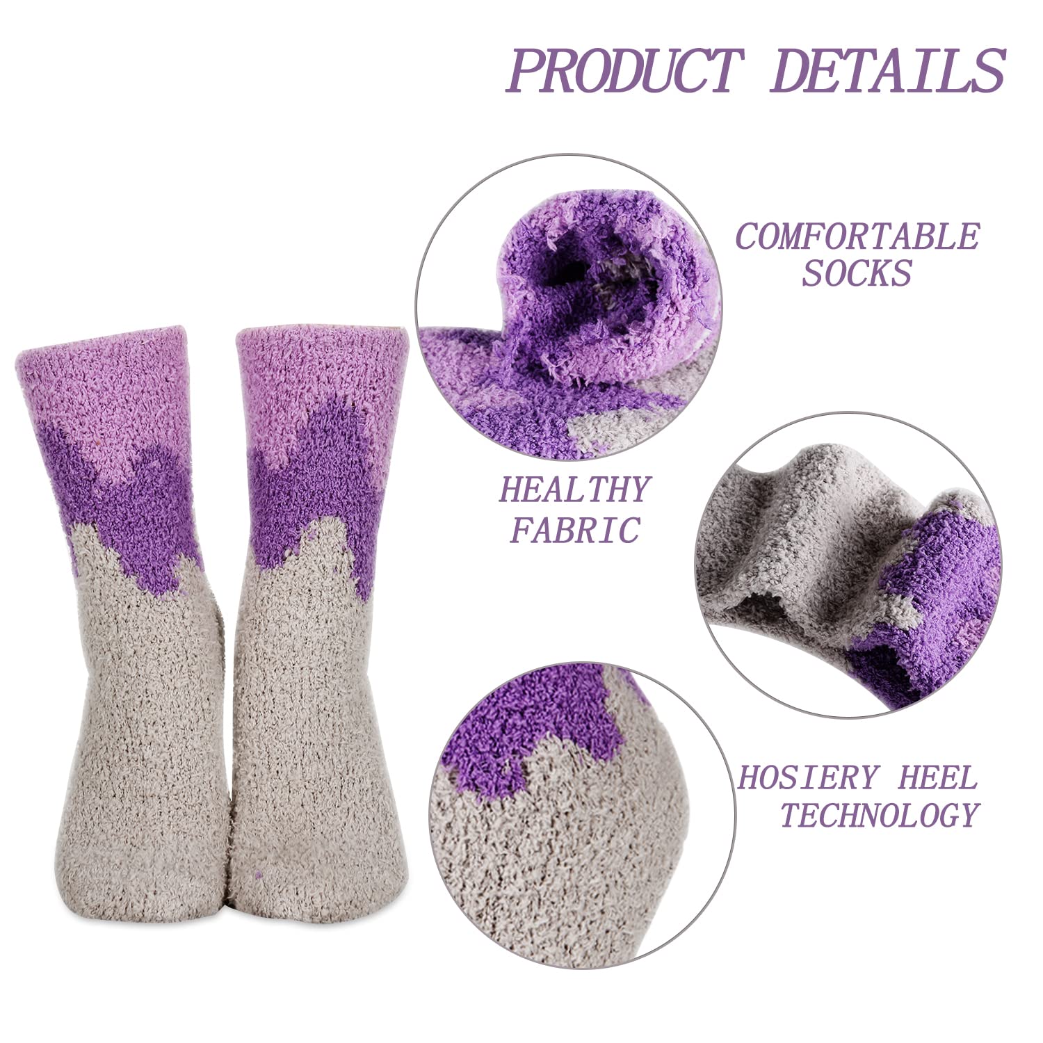 Benefeet Fuzzy Socks for Women - Warm Winter Slipper Socks for Cozy Indoor Wear