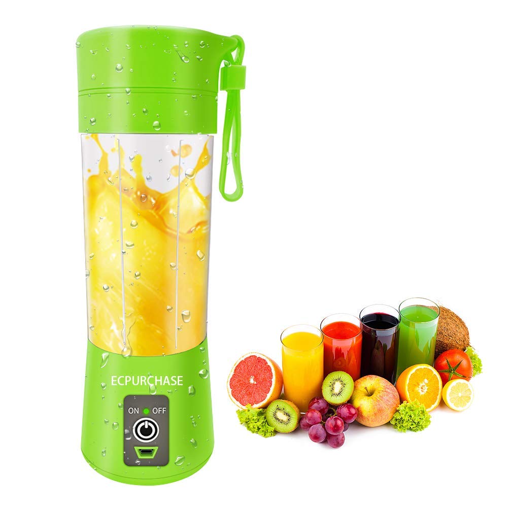 Portable Hand Blender for Smoothies, Juicer, Small Manual Mixer Cup - Healthy Drink Maker for Travel, Gym, Office & Home Use