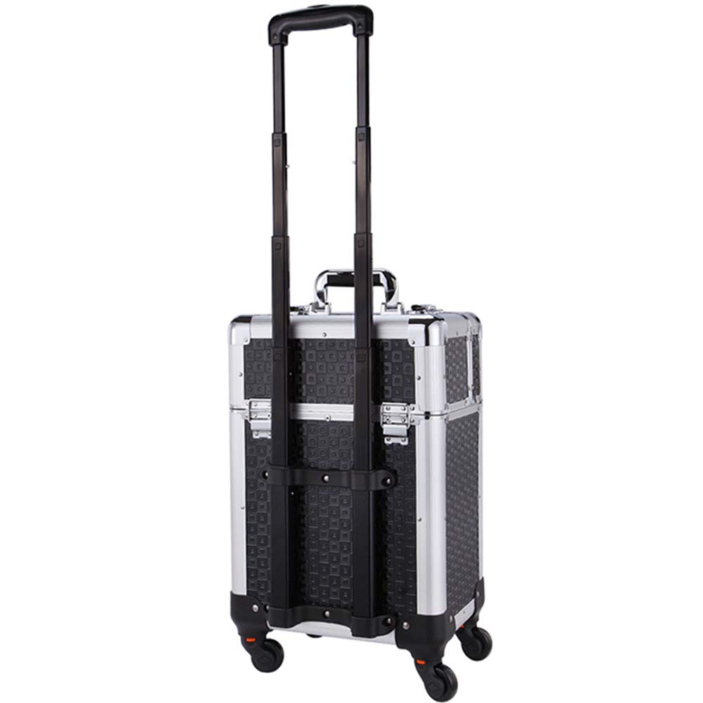 Professional Beauty Trolley Case for Travel - Portable Cosmetics Storage Box with Wheels for Hairdressing, Nail Technicians & Makeup Artists - Perfect for Salon, Home & On-the-Go Beauty Services