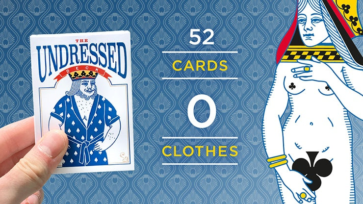 Edi Rudo The Undressed Deck - Premium Playing Cards for Poker, Magic Tricks & Collectors | Perfect for Game Nights & Cardistry