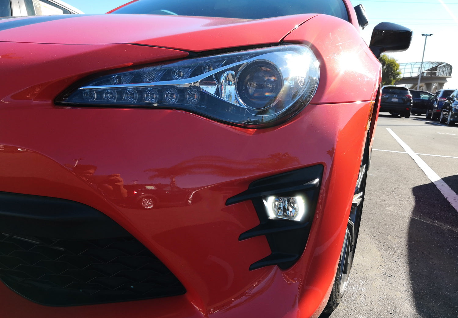 20W CREE LED DRL Fog Lights with Bezel Cover & Wiring Harness - Compatible with 2017-2021 Toyota 86 | High Visibility Daytime Running Lights for Enhanced Safety & Style