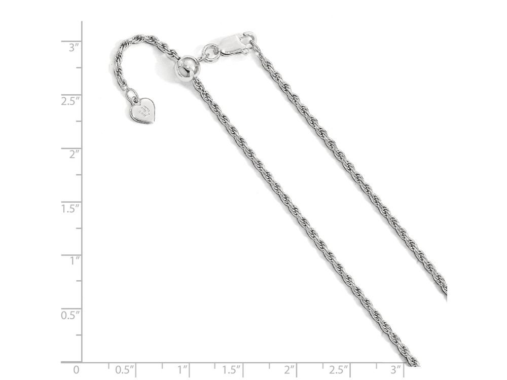 FJC Finejewelers Sterling Silver Adjustable Rope Chain Necklace for Women - 925 Silver Jewelry Gift for Her - Perfect for Everyday Wear, Layering & Special Occasions