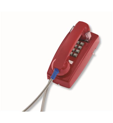 ITT 2554 ARC RD 255447ARC20M Armored Cord Wall Phone - Durable Landline Telephone for Home & Office Use - Perfect for Kitchens, Garages, and Workshops