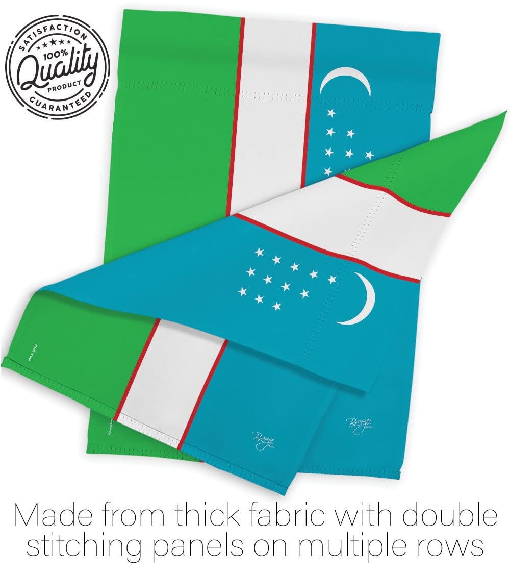 Uzbekistan National Flag Set 28
