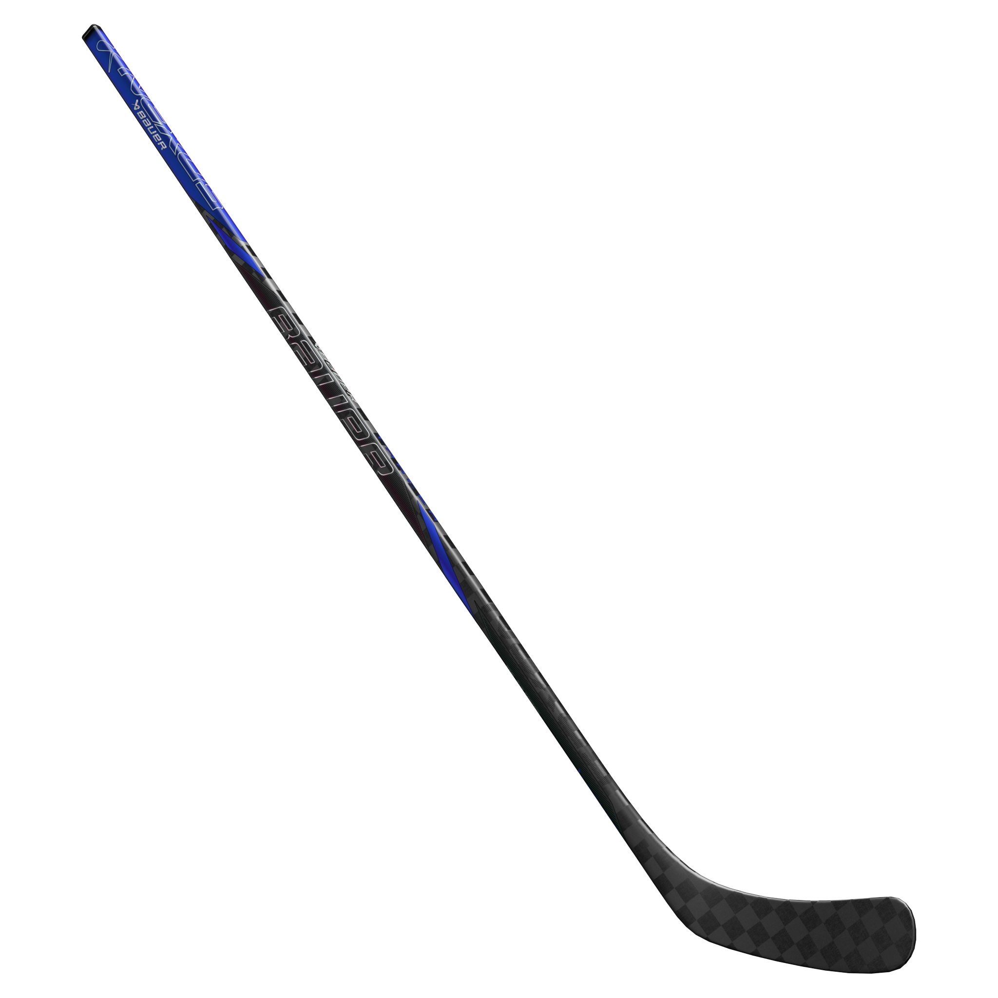 Bauer Nexus Tracer Grip One Piece Hockey Stick - Intermediate Flex, Blue | Perfect for Ice Hockey Training & Games