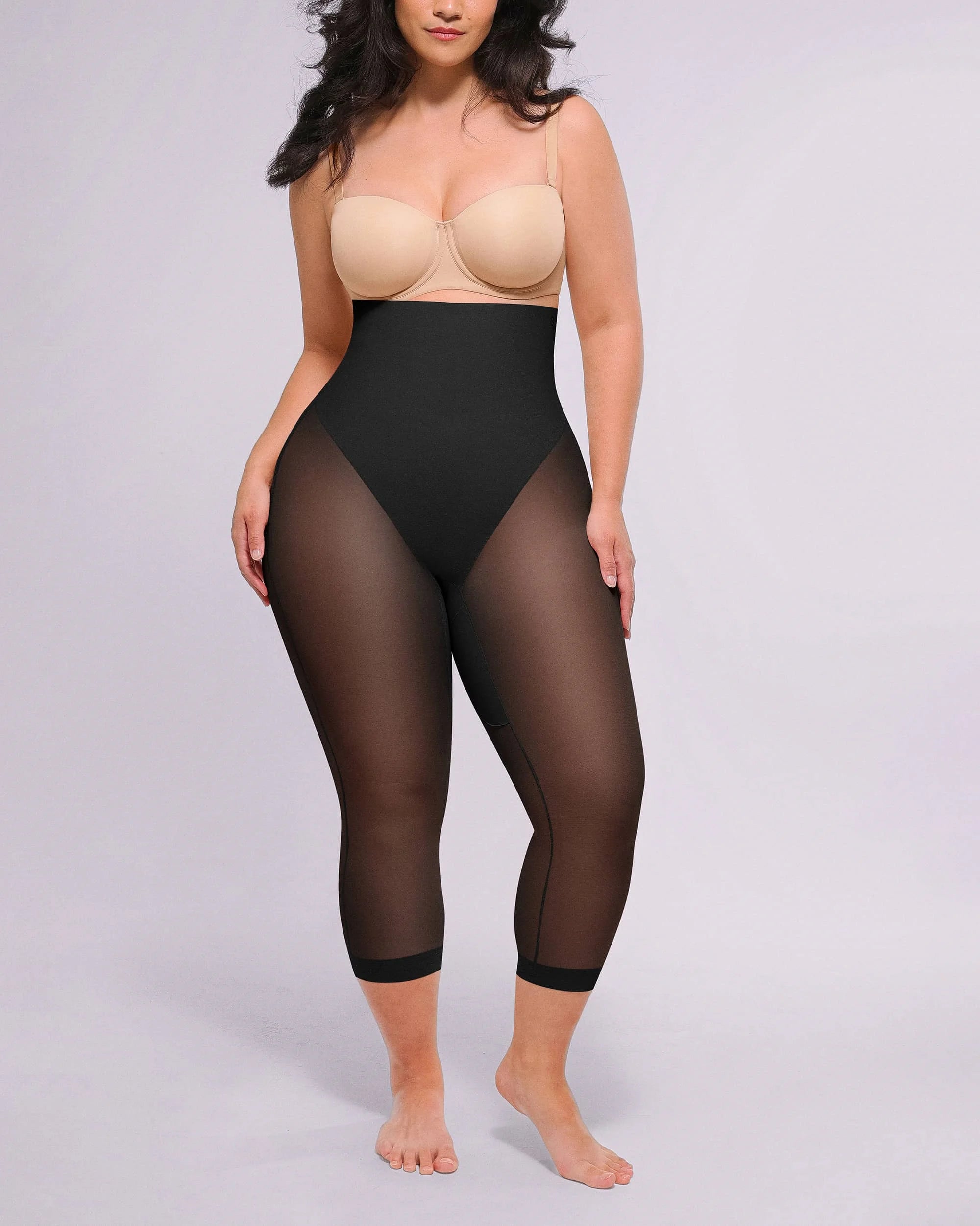 BOOT YEAH™ MeshSmooth™ Butt Lifting Capri Leggings - High Waisted Tummy Control Workout Yoga Pants for Women - Perfect for Gym, Running & Everyday Wear