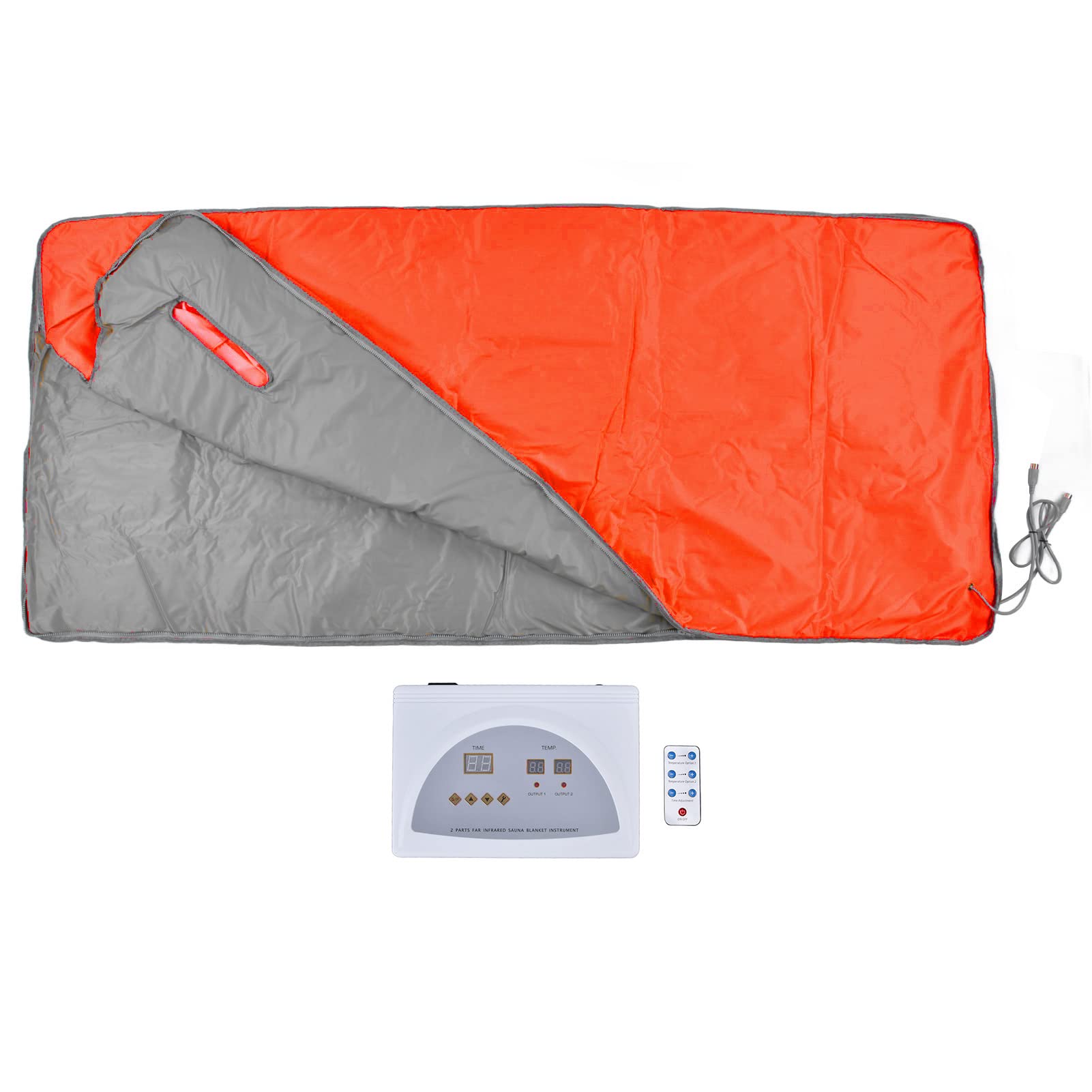 Best Far Infrared Sauna Blanket 650W - Portable Home Sauna with Remote Control for Detox & Relaxation - Ideal for Home, Beauty Salons, Spas & Leisure Rooms - Perfect for Post-Workout Recovery, Stress Relief & Skin Rejuvenation