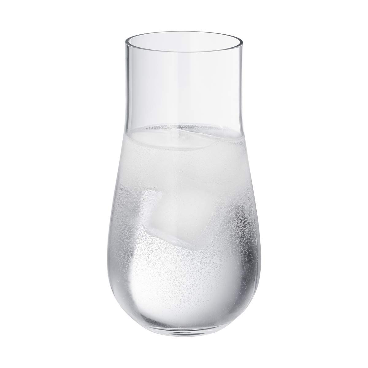 Georg Jensen Sky Tall Tumbler Glass Set - 6-Piece Crystal Clear Drinking Glasses for Water, Juice & Cocktails - Elegant Barware for Home, Parties & Wedding Receptions