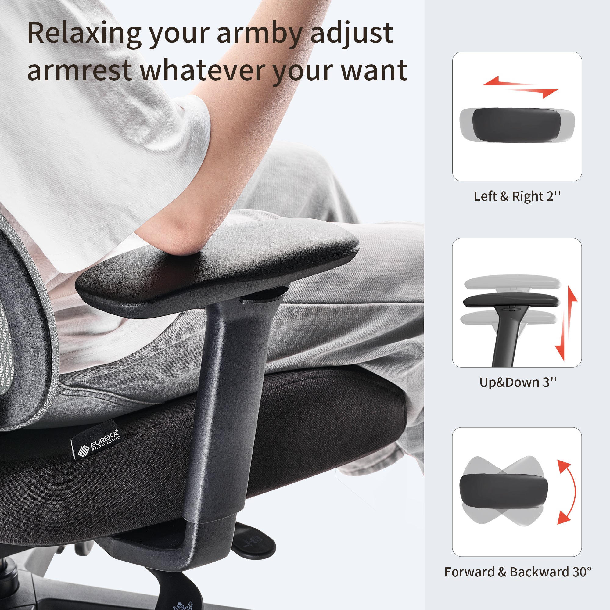 Ergonomic Office Chair with Adjustable Lumbar Support - Comfortable Desk Chair for Home & Office Workspaces - Perfect for Long Hours of Sitting, Gaming, and Remote Work