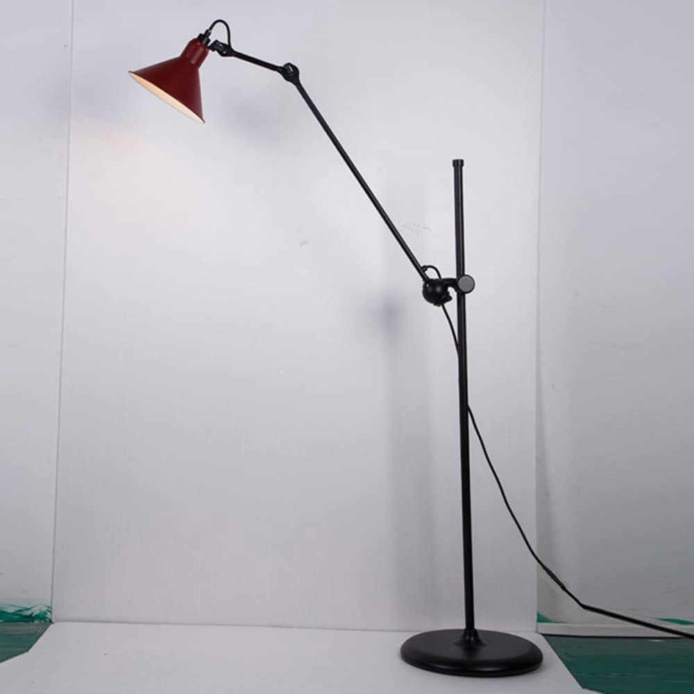 Adjustable Modern Floor Lamp with Swing Arm - Standing Light Fixture for Living Room, Bedroom & Office - Architect & Designer Workspace Lighting - Accent Lamp for Reading, Relaxation & Task Lighting