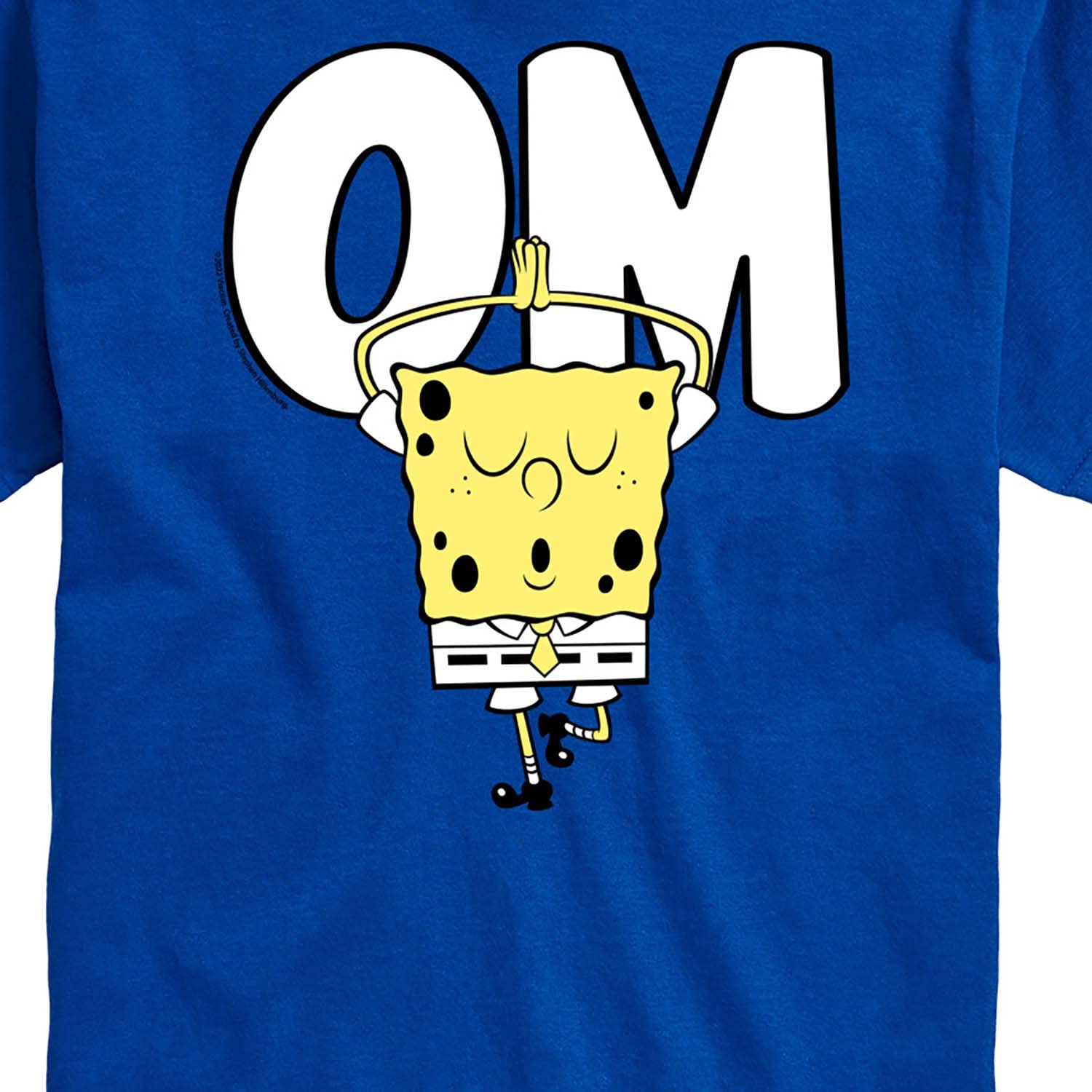 Spongebob Squarepants Yoga Pose Graphic T-Shirt for Men - Comfortable Short Sleeve Cotton Tee - Perfect for Casual Wear, Gym, and Lounge