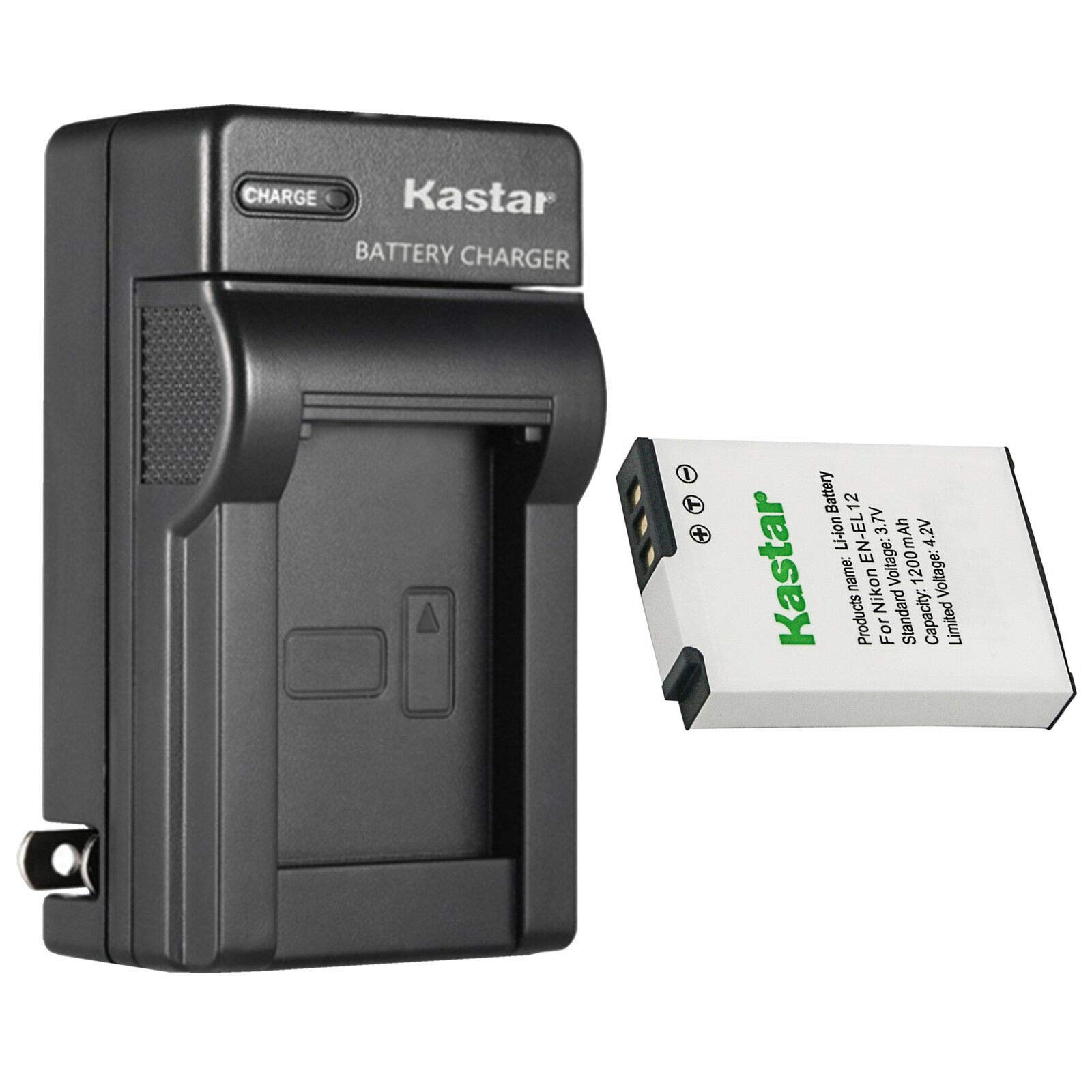 Kastar 1-Pack Replacement Battery & AC Wall Charger Compatible with Nikon Coolpix S1000pj/S1100pj/S1200pj/S6000/S6100/S6150/S6200/S6300 Digital Cameras - Perfect for Travel Photography & Backup Power