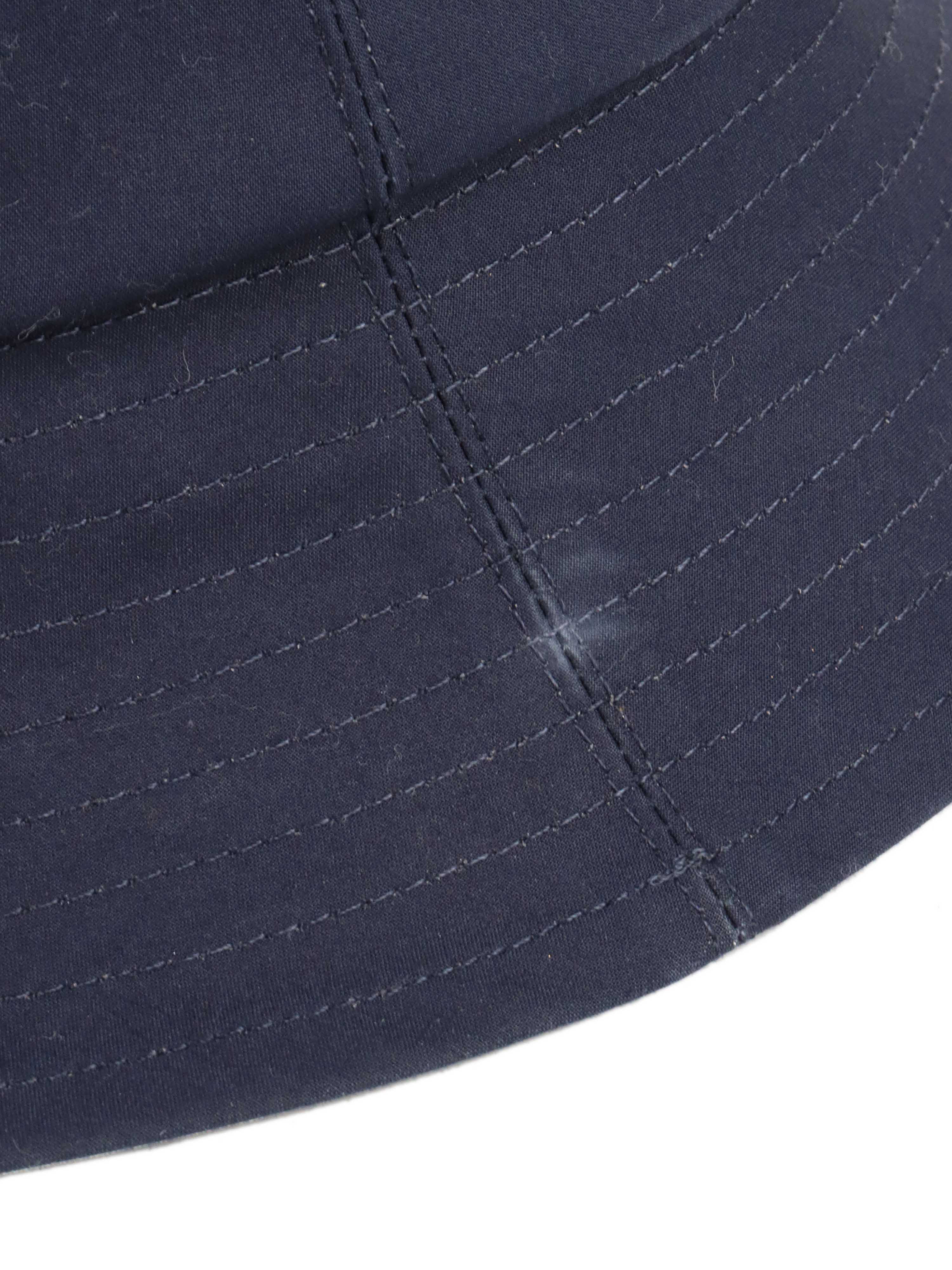 Dior Plain Blue Reversible Bucket Hat for Women & Men - Fashionable Sun Protection Accessory for Beach, Travel & Outdoor Activities