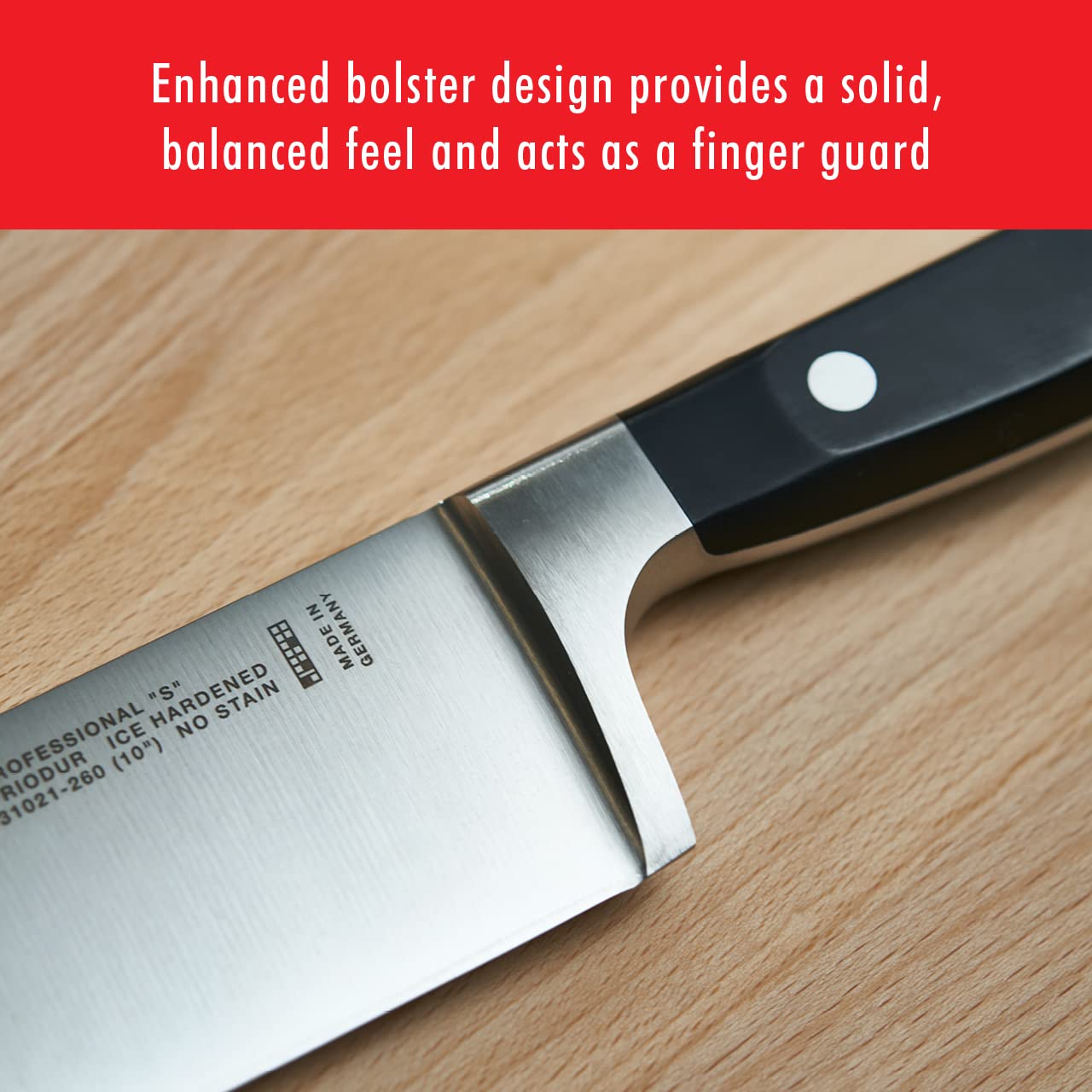 ZWILLING Professional S 7-inch Santoku Knife - Razor-Sharp German Hollow Edge, Premium Special Formula Steel, Handcrafted in Germany for 300 Years, Dishwasher Safe - Perfect for Slicing, Dicing, and Chopping Vegetables, Meat, and Fish