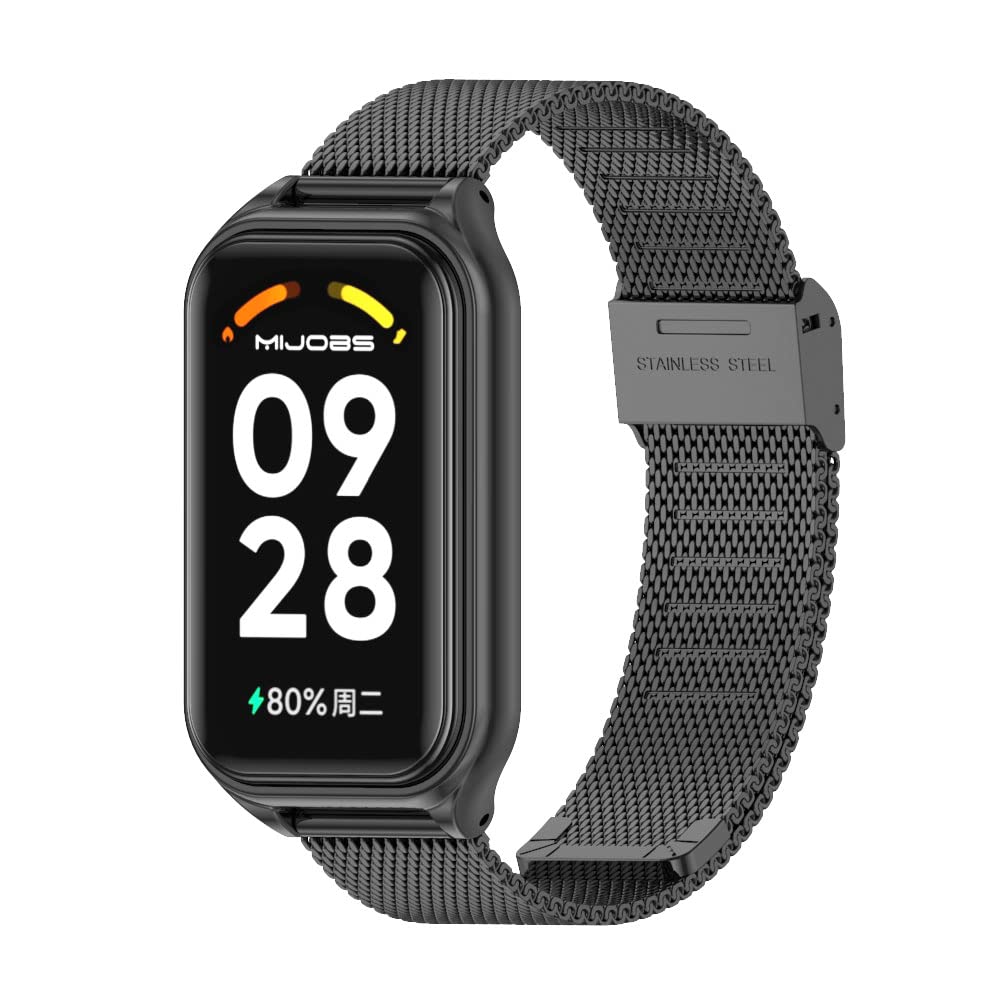 MIJOBS Zinc Alloy Watch Band for Redmi Band 2 - Fitness & Daily Use