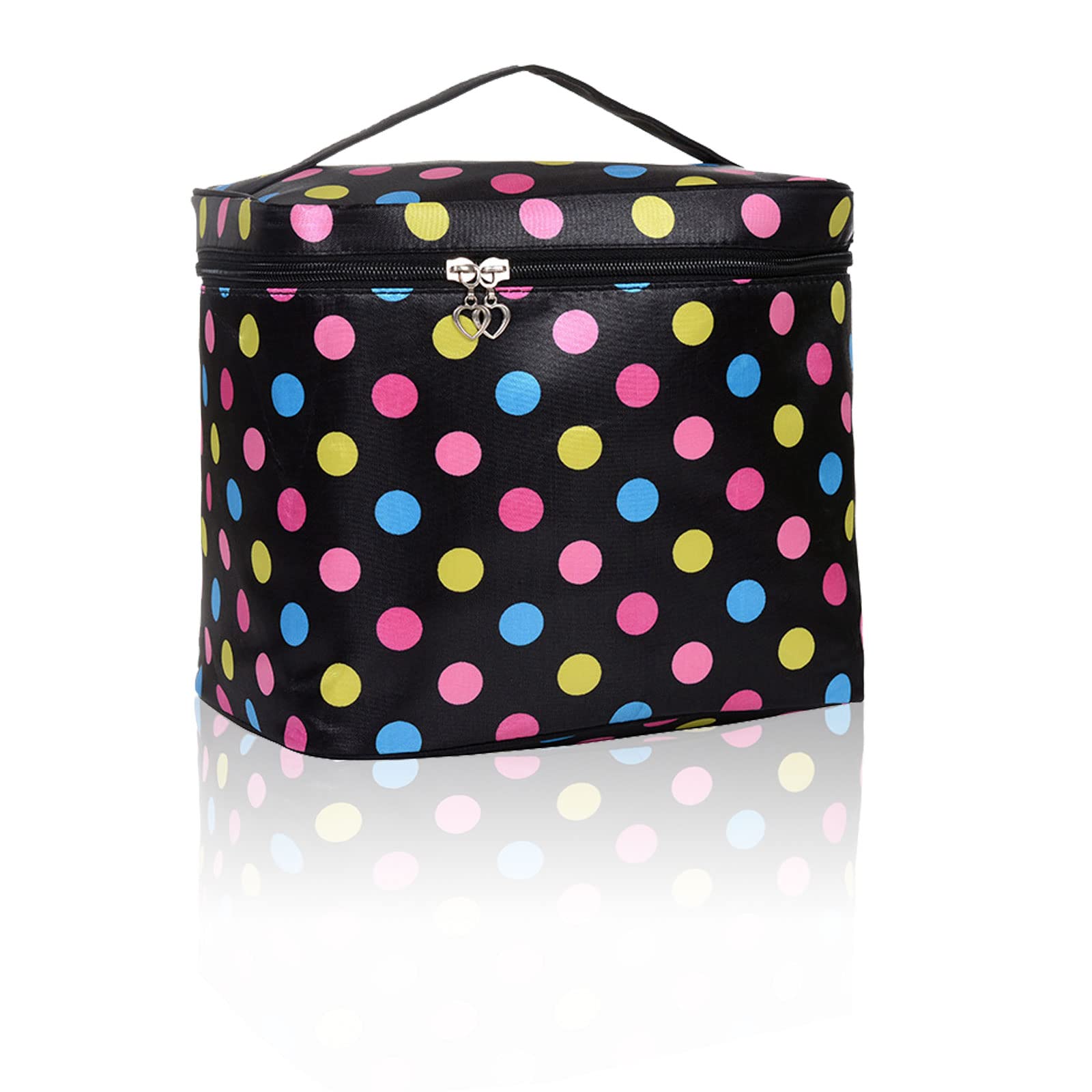 Large Travel Toiletry Bag for Women - Portable Cosmetic Organizer with Handle, Soft Makeup Case for Beauty Essentials | Perfect for Vacations, Gym & Daily Use