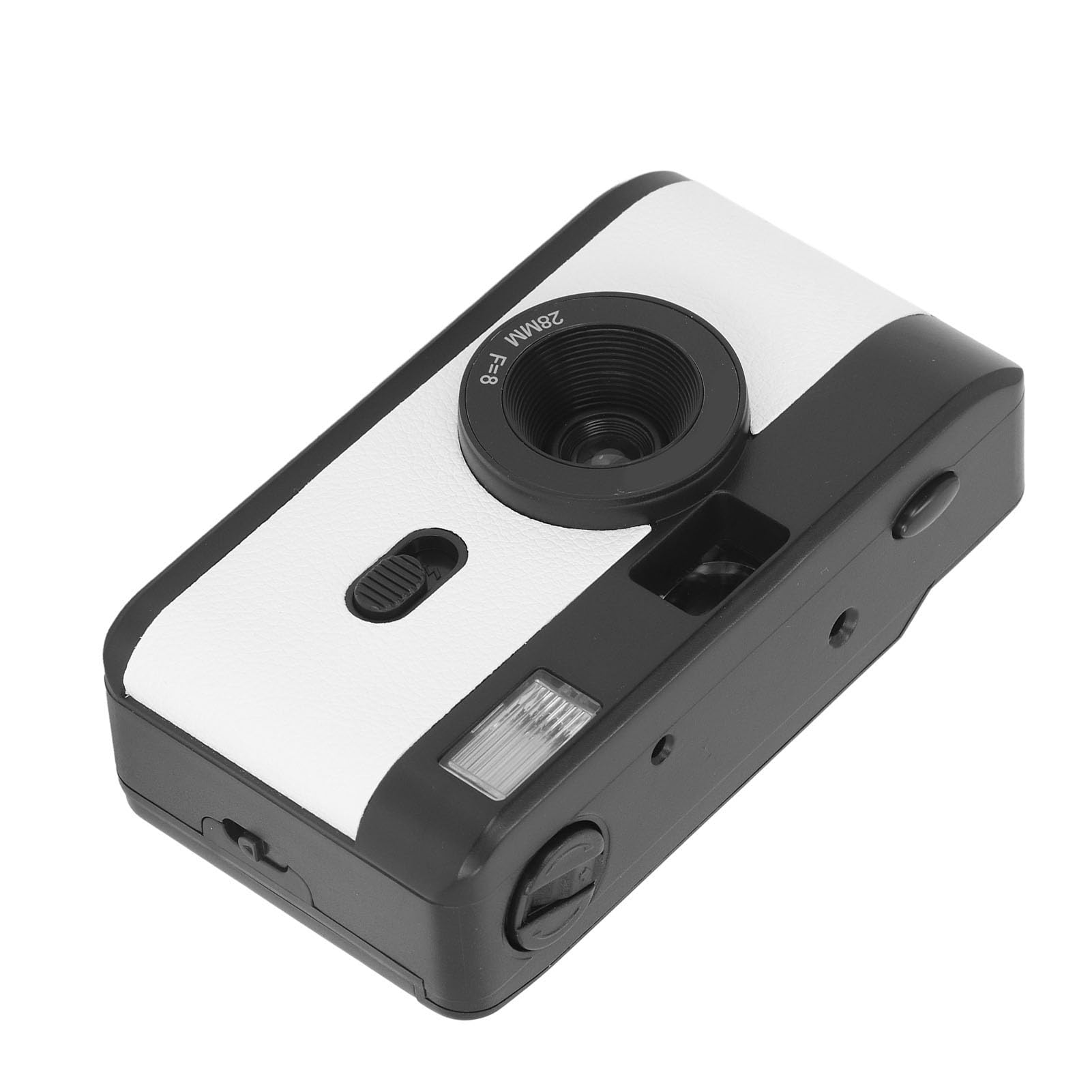 35MM Film Camera - Vintage Lightweight Analog Camera with Built-in Flash, 28MM F8 Lens & 1/120s Shutter Speed | Perfect for Photography Enthusiasts & Analog Hobbyists | Great for Travel, Street Photography & Retro Style Shooting (Black and White)