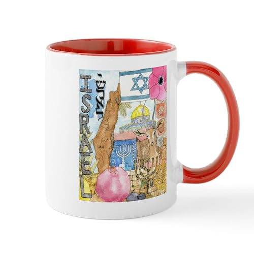 White/Red Inside - Israel, Mugs