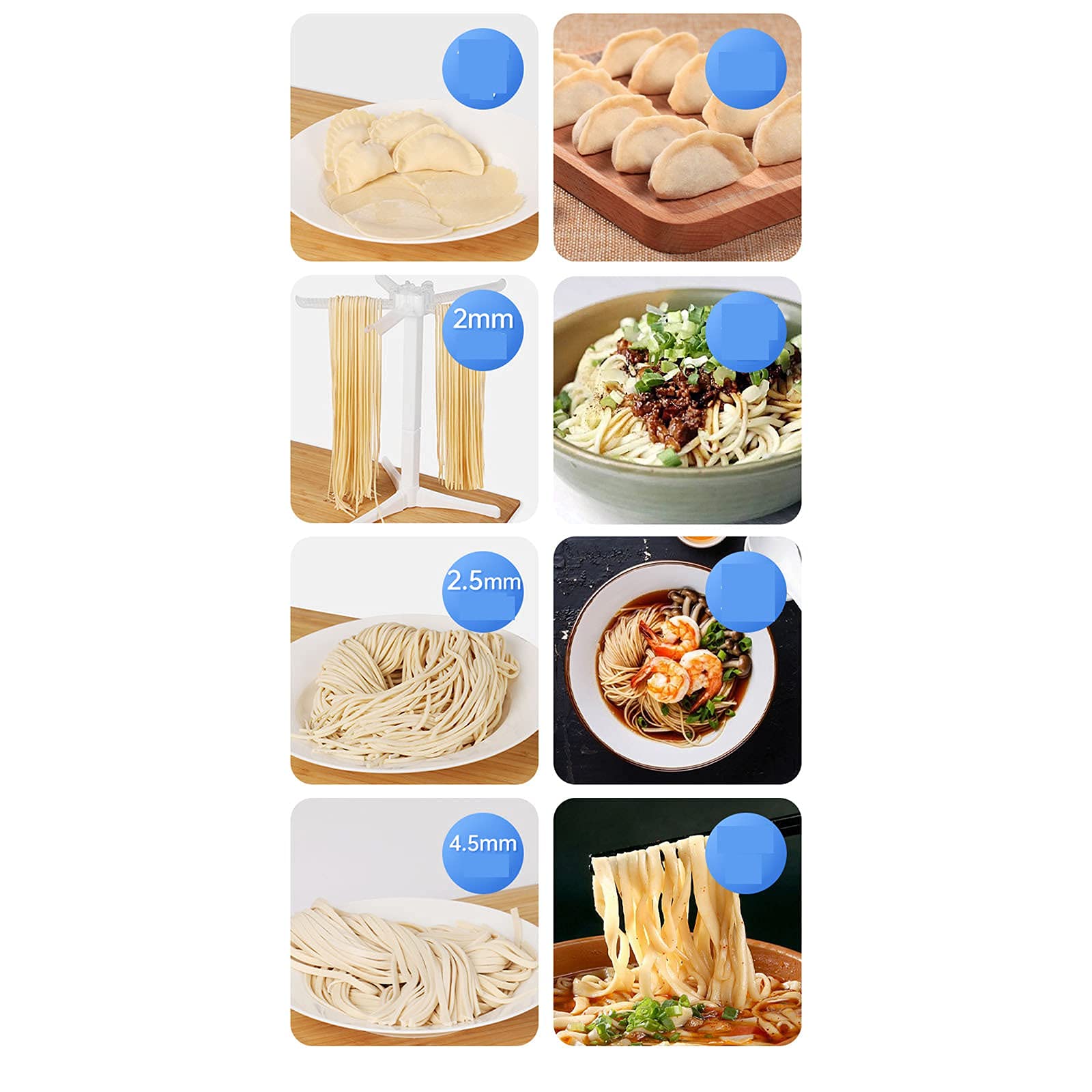 Electric Pasta Maker Machine - Stainless Steel Noodle Maker & Spaghetti Roller Press for Homemade Pasta | Perfect for Italian Cuisine, Family Dinners & Kitchen Gifts