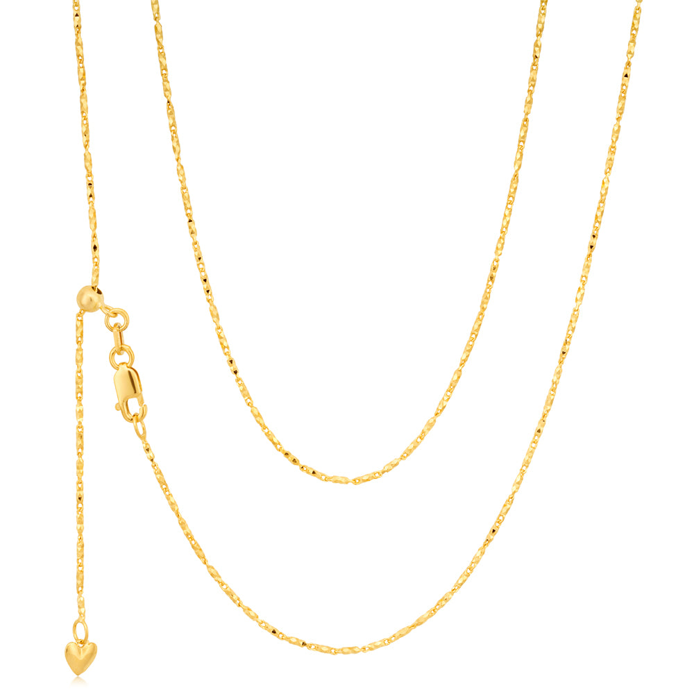 9ct Yellow Gold 50cm Chain 35 Gauge 9y - Elegant Jewelry for Women, Perfect for Gifts, Parties & Special Occasions