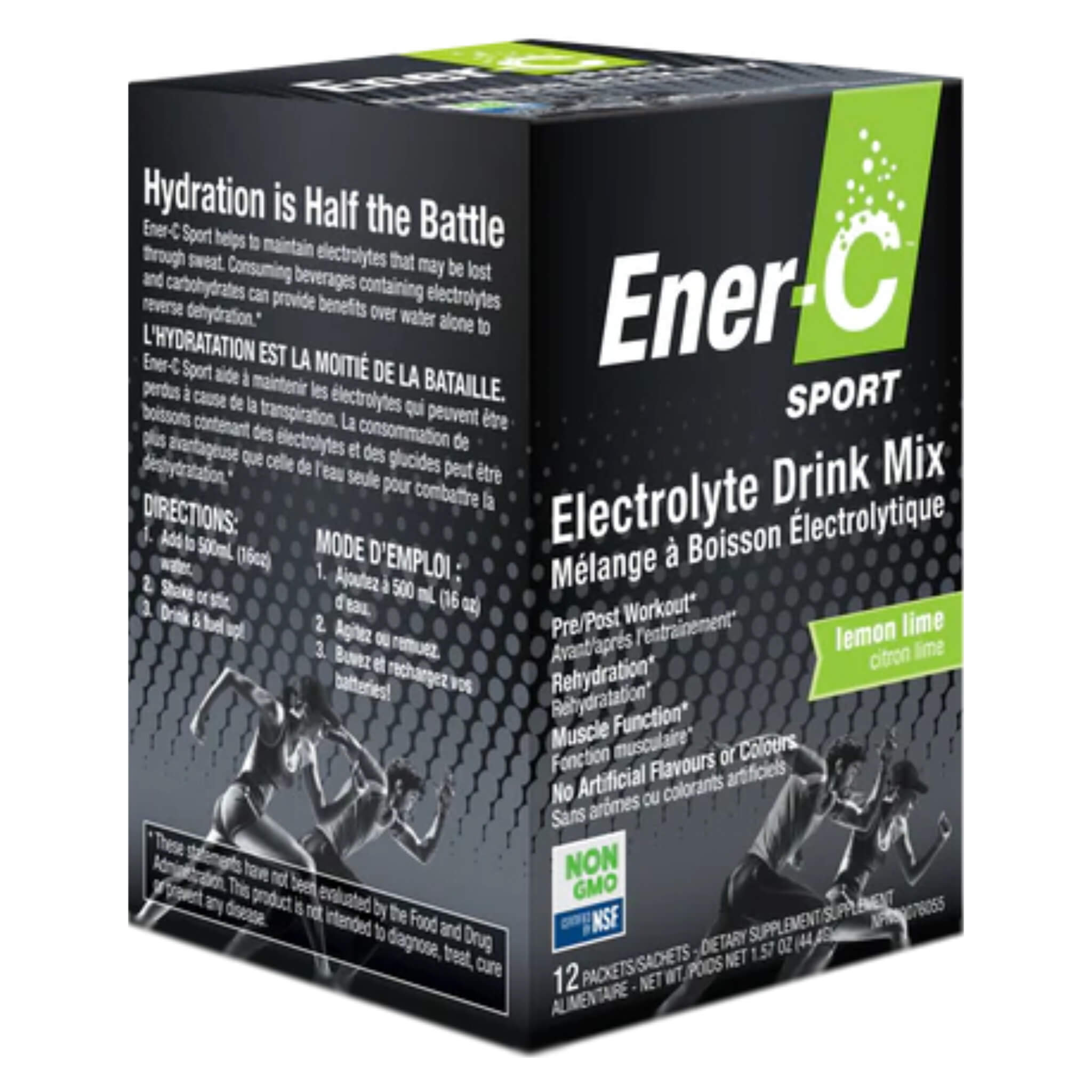 Ener-C Sport Lemon Lime Electrolyte Drink Mix - Immune Support & Energy Booster for Athletes, Workouts & Active Lifestyles