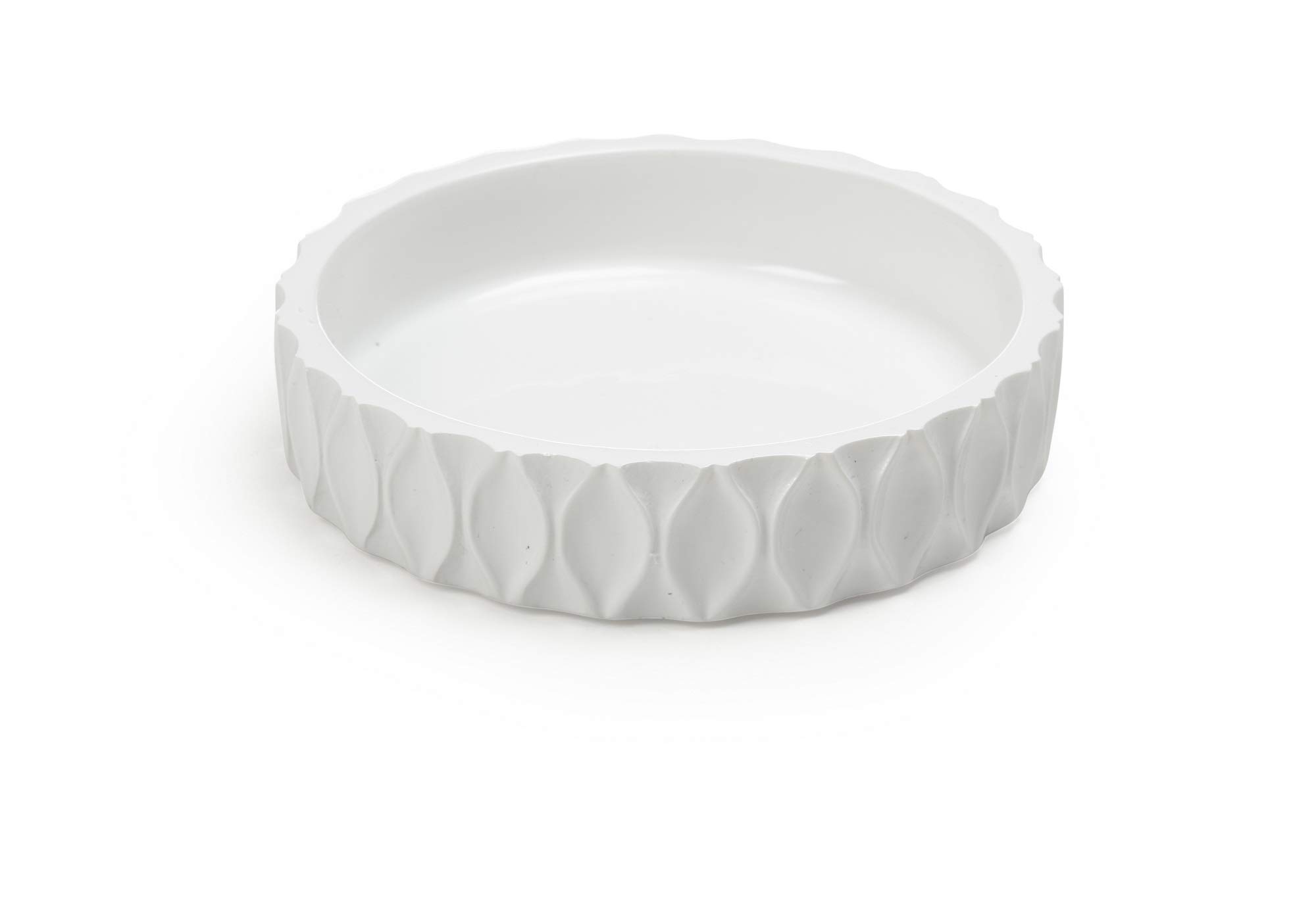 White Wave Soap Dish - Bathroom & Kitchen Organizer