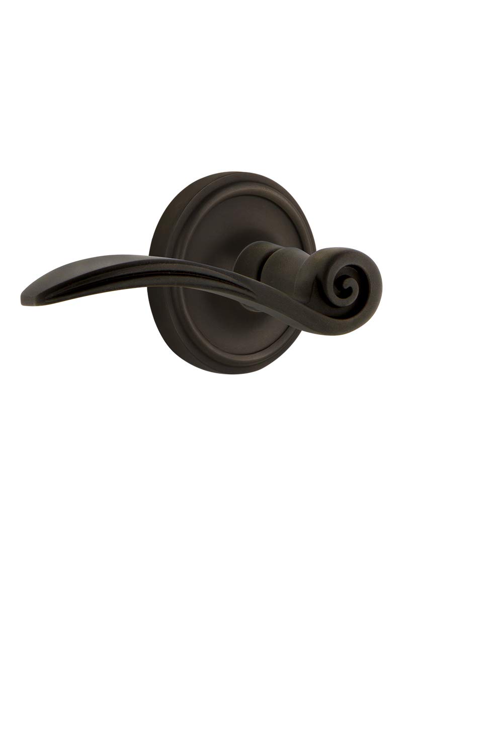 Nostalgic Warehouse Classic Rose Passage Swan Lever Door Handle in Oil-Rubbed Bronze - Vintage Style Hardware for Interior Doors, Bedrooms & Bathrooms