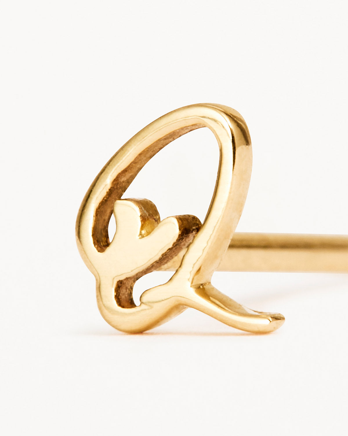 14K Solid Gold Love Letter Earrings - Dainty Romantic Jewelry for Women - Perfect Gift for Anniversary, Valentine's Day & Everyday Wear