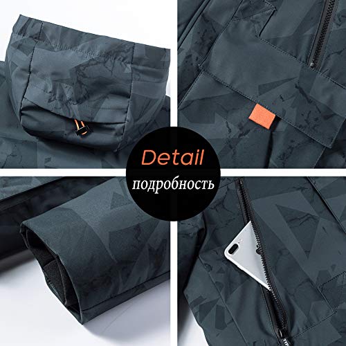 **Men's Winter Camouflage Hooded Parka Coat - Warm Thick Long Jacket for Outdoor Activities & Casual Wear**    **Use Scenarios:** Perfect for hiking, camping, hunting, or everyday winter fashion.