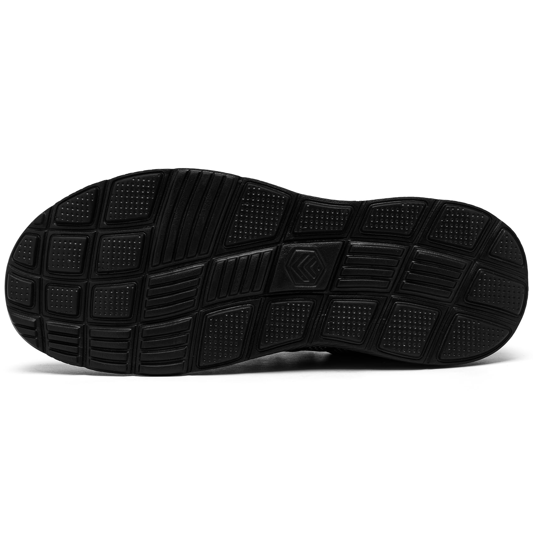 Waterproof Running Shoes for Men & Women - Lightweight Slip-On Sneakers for Walking, Tennis & Gym - Non-Slip Black & White Athletic Shoes (Size 9) - Perfect for Outdoor Jogging, Workouts & Daily Wear