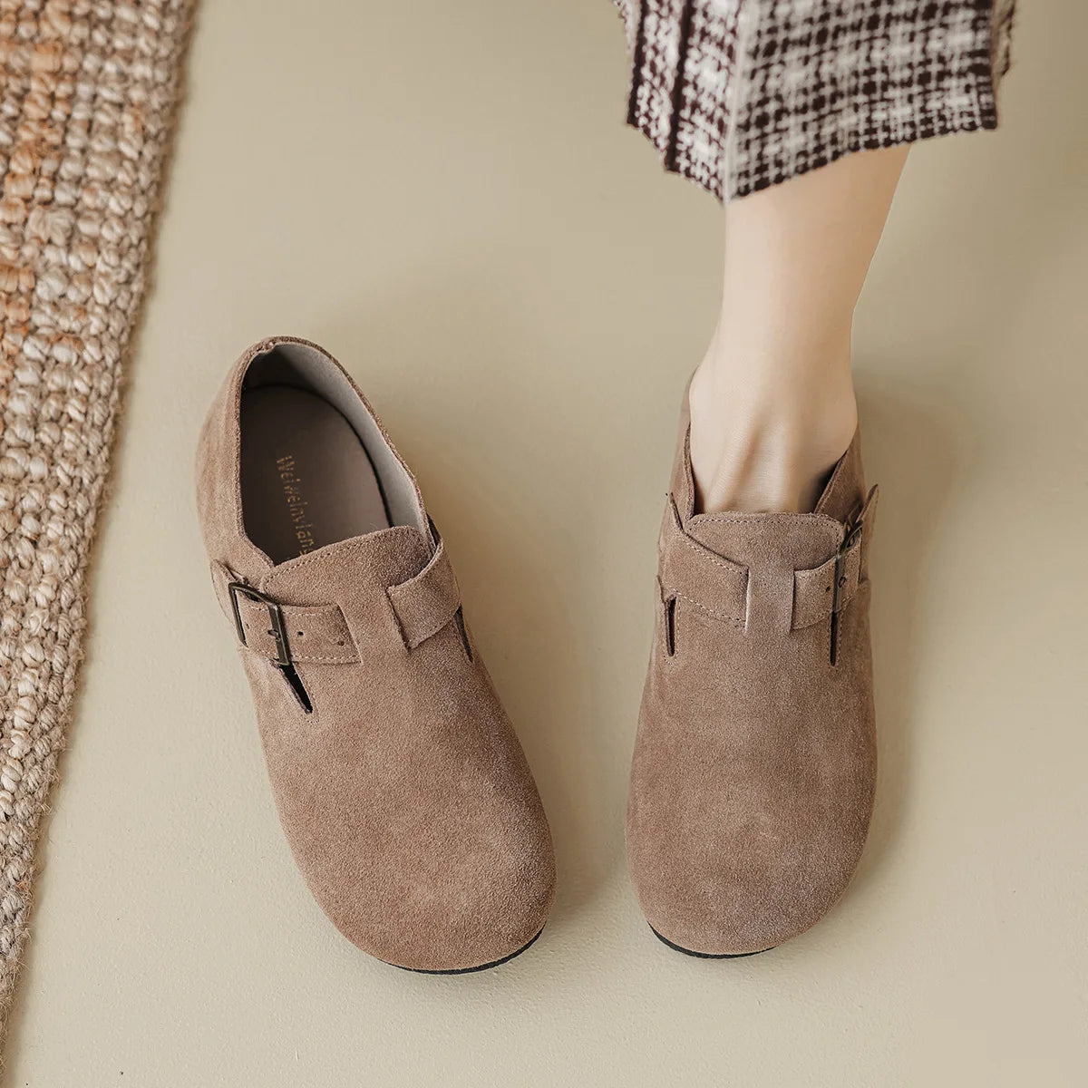 2023 Women's Genuine Leather Mary Jane Flats - Spring & Autumn Fashion Casual Boat Shoes for Ladies | Perfect for Office, Walking & Daily Wear
