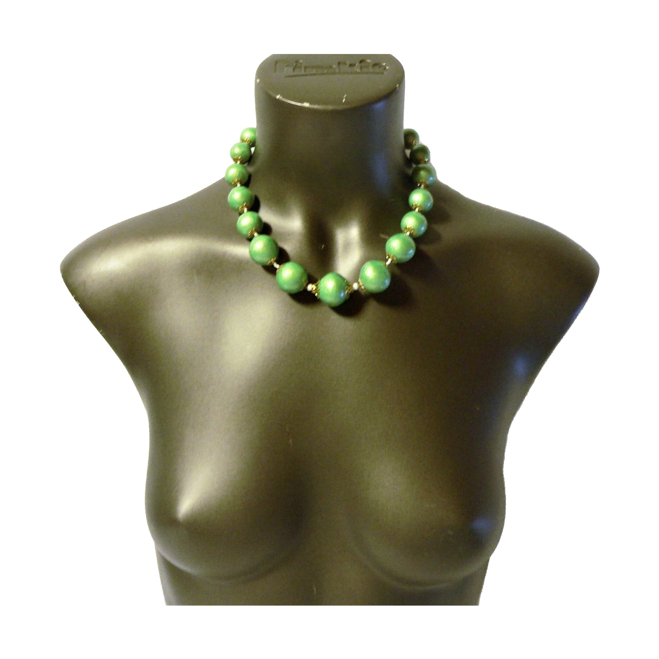 Stylish Ceramic Charm Ball Necklace for Women - Emerald Green Jewelry | Perfect for Casual Wear, Parties & Gift Giving