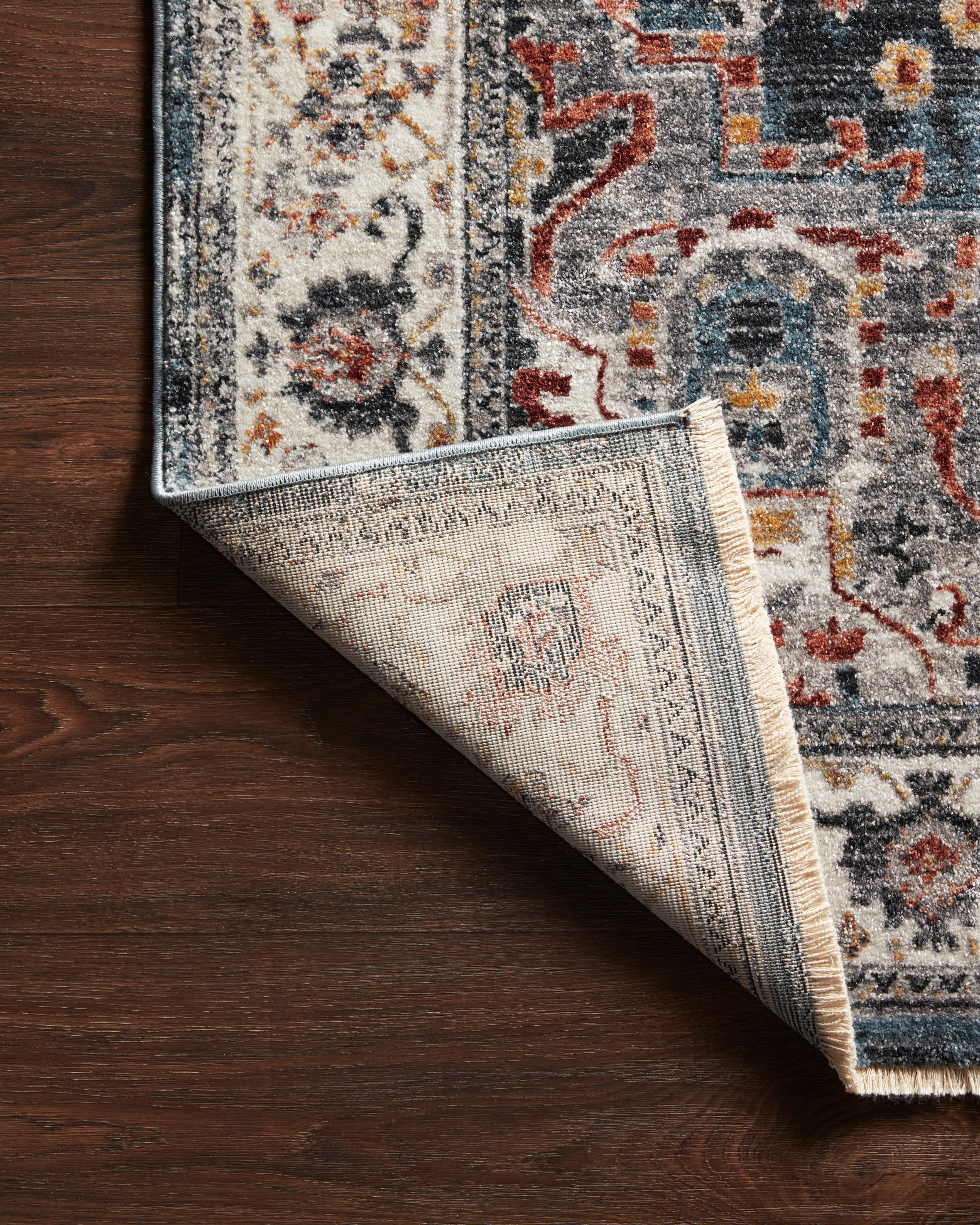 Samra Slate/Multi Rug - Stylish and Durable Area Rug for Living Room, Bedroom, or Office - Perfect for Home Decor and Interior Design