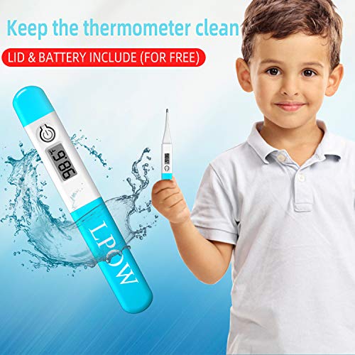 Fast & Accurate Digital Thermometer for Oral, Armpit & Rectal Use - Instant Body Temperature Reading for Adults, Kids & Babies - Perfect for Home, Travel & Medical Use