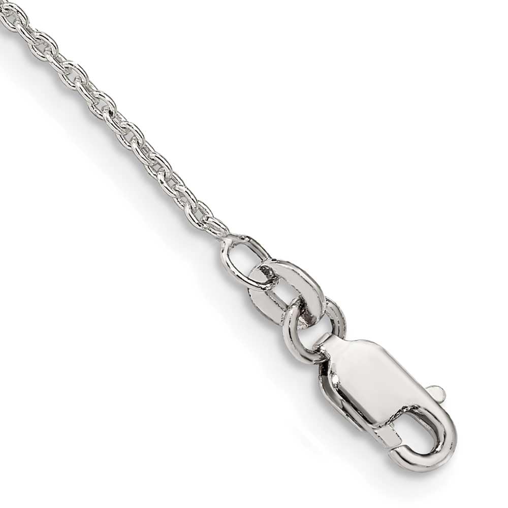 Sterling Silver 1.5mm Cable Chain Anklet Bracelet for Women - Dainty Ankle Jewelry for Everyday Wear, Beach, Parties & Special Occasions