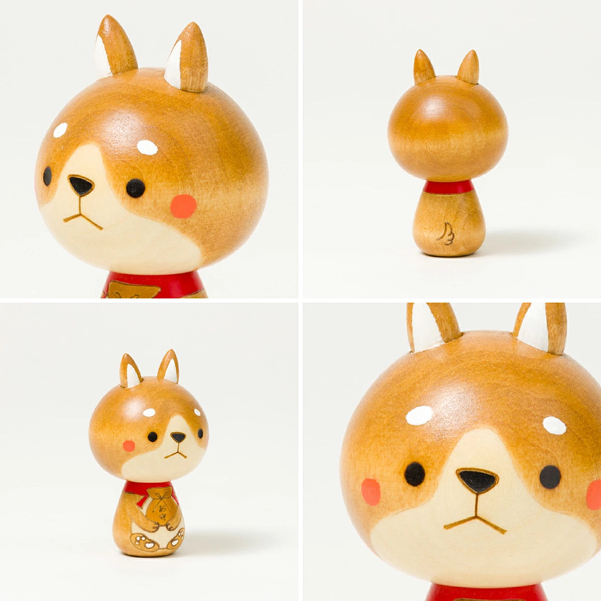 Handmade Japanese Kokeshi Doll - Traditional Wooden Dog Figurine for Home Decor & Gift | Perfect for Shelf Display, Japanese Culture Enthusiasts, and Zen Interior Design