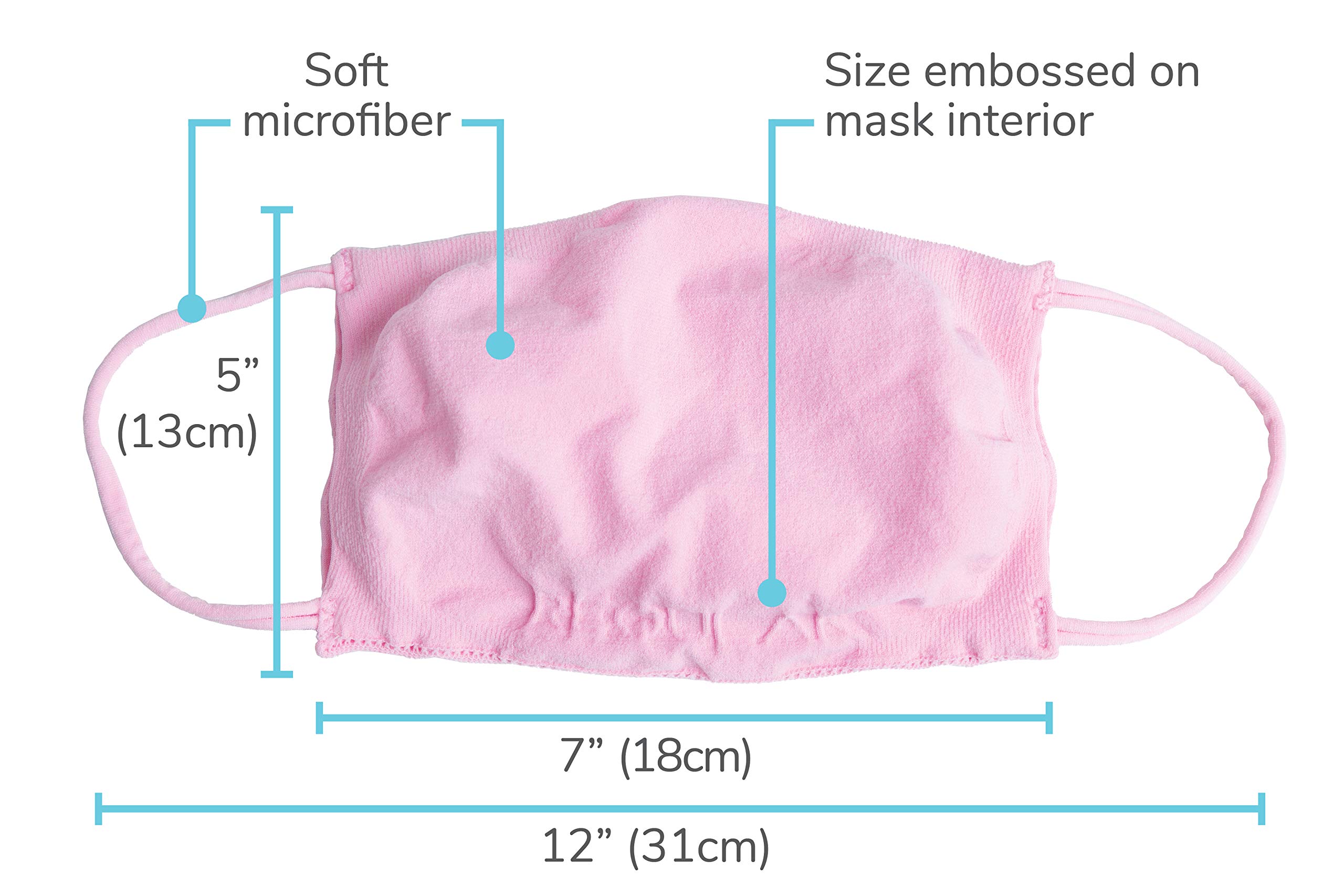 CoverOne Reusable Face Mask (Blush Pink) - Washable & Breathable for Daily Use, Travel, and Outdoor Activities